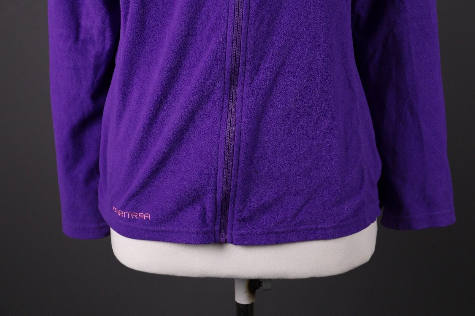 Designer Kari Traa Purple Full Zip Fleece Lightweight Jacket Size L Size L / US 10 / IT 46 - 3 Thumbnail
