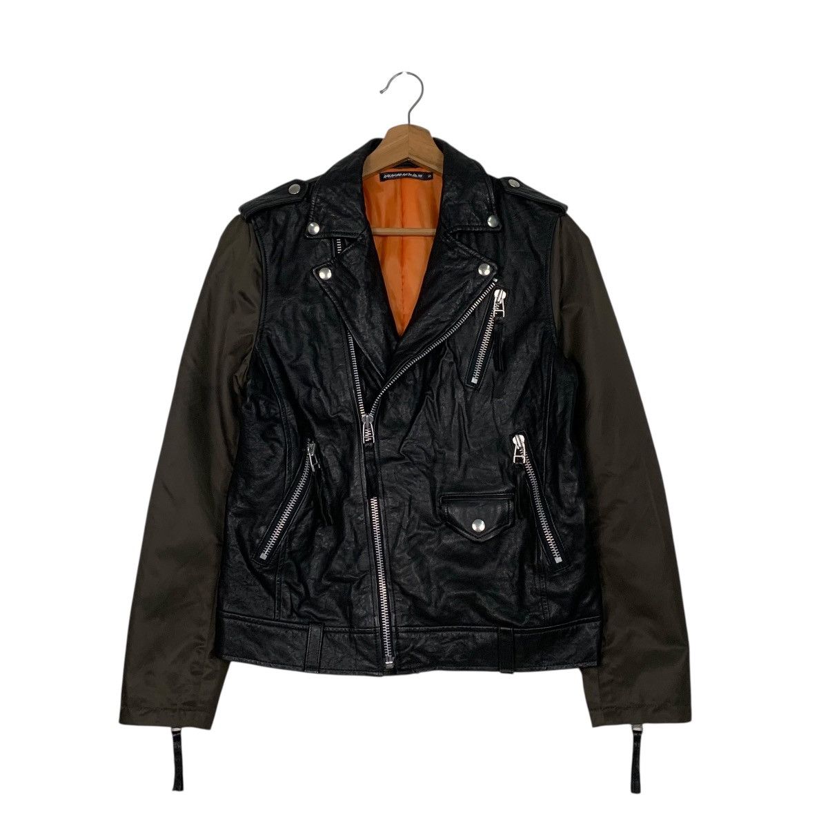 Realized Works Double Colar Motorcycle Leather Jacket
