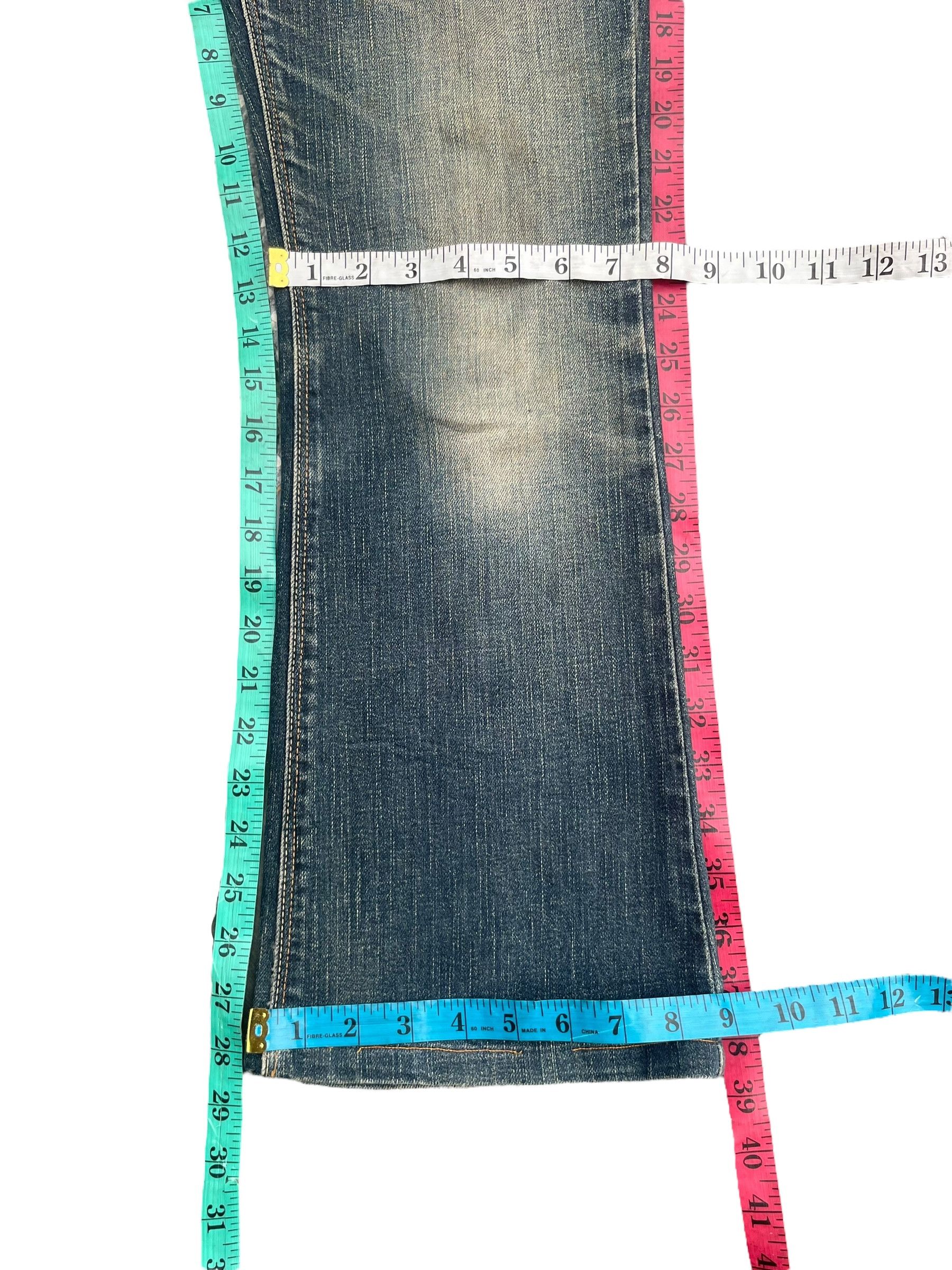 Japanese Brand C-Seventeen Flare Distresed Denim Size 30" / US 8 / IT 44 - 11 Thumbnail