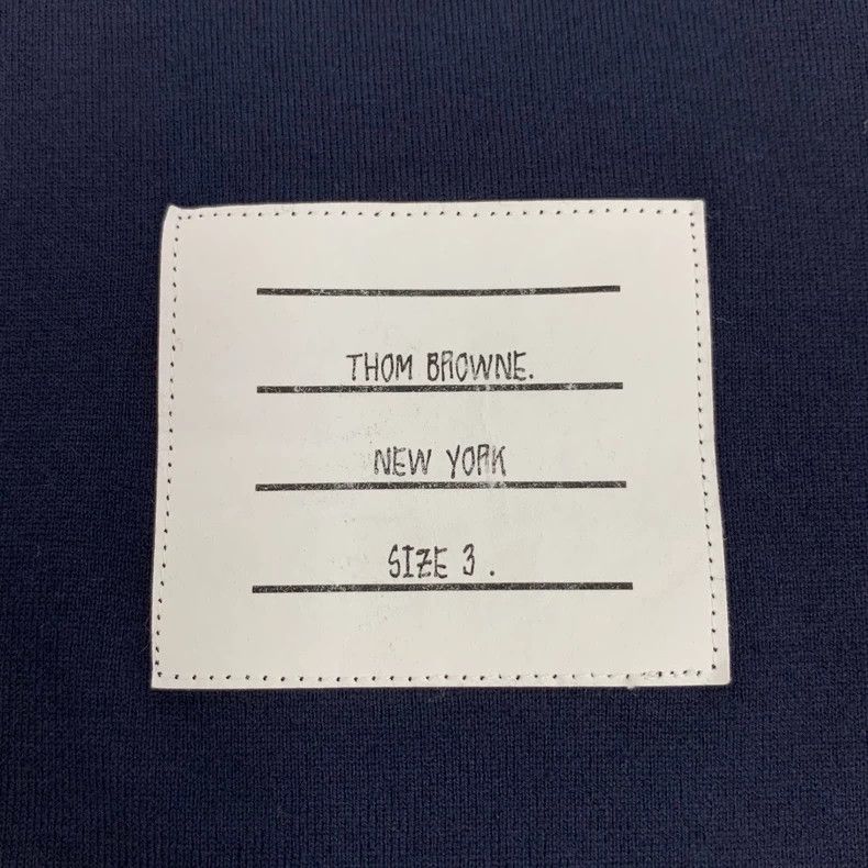 Thom Browne Thom Browne Dark blue cotton round neck short sleeves Size US L / EU 52-54 / 3 - 5 Thumbnail