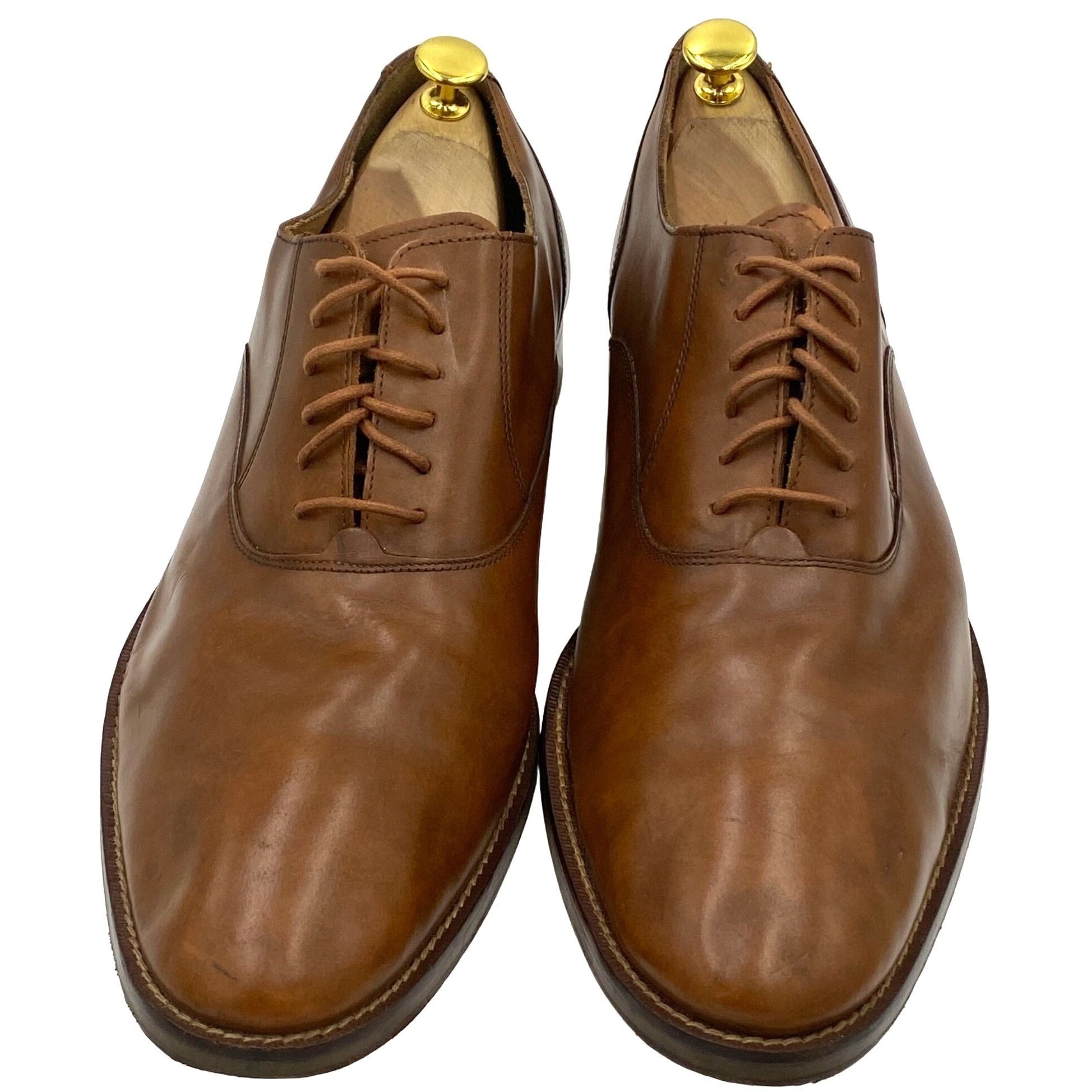 image of Cole Haan Grand Os C12849 Mens Size 13 Wide Brown Tan Leathe Shoes