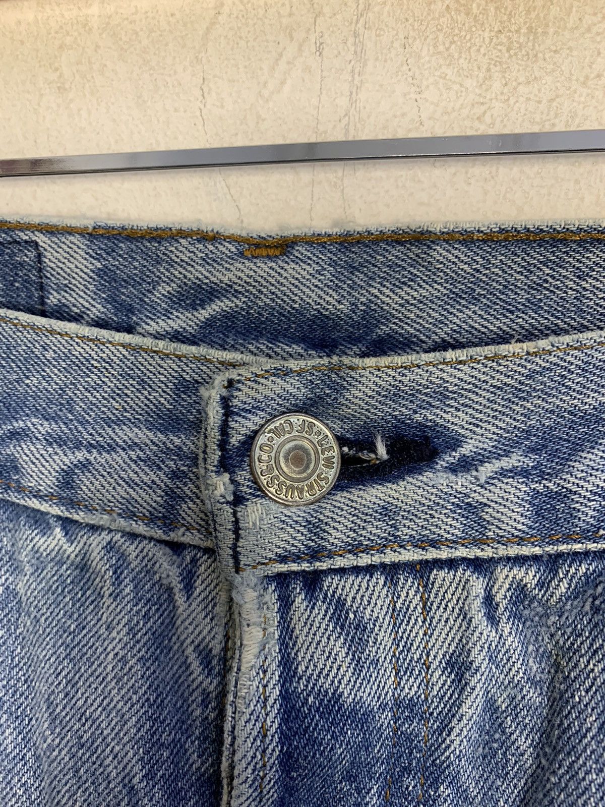 Levi's 80s 90s Levi’s Strauss 701 Indigo Denim Jeans Buttonfly Size 26" / US 2 / IT 38 - 5 Thumbnail
