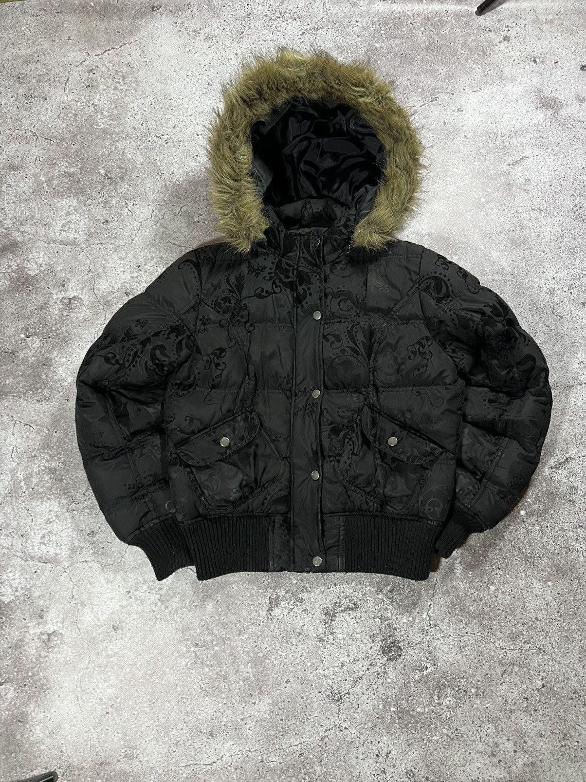 Japanese Brand Vintage Japanese G.O.A Style Fur Bomber Jacket Size US S / EU 44-46 / 1 - 1 Thumbnail