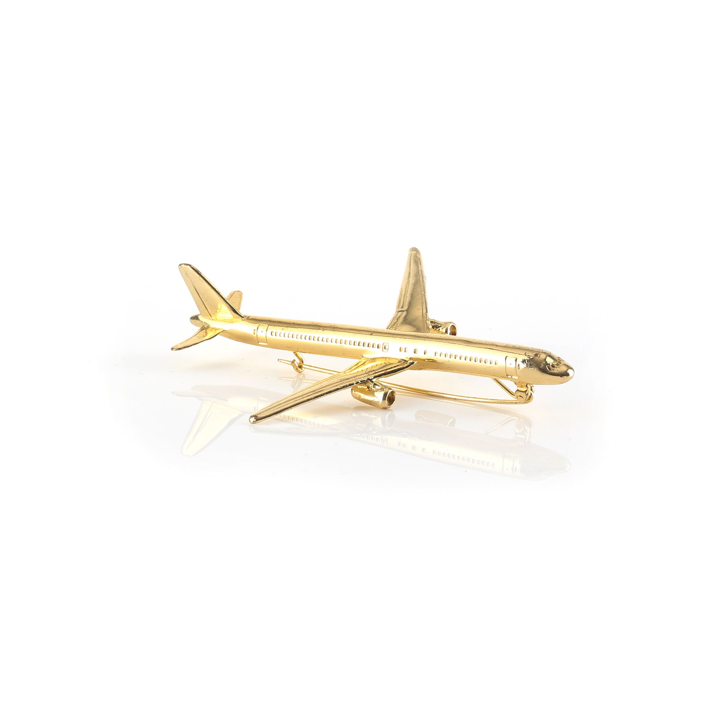 image of Archival Clothing x Maison Margiela Ss2009 Gold Airplane Pin, Women's