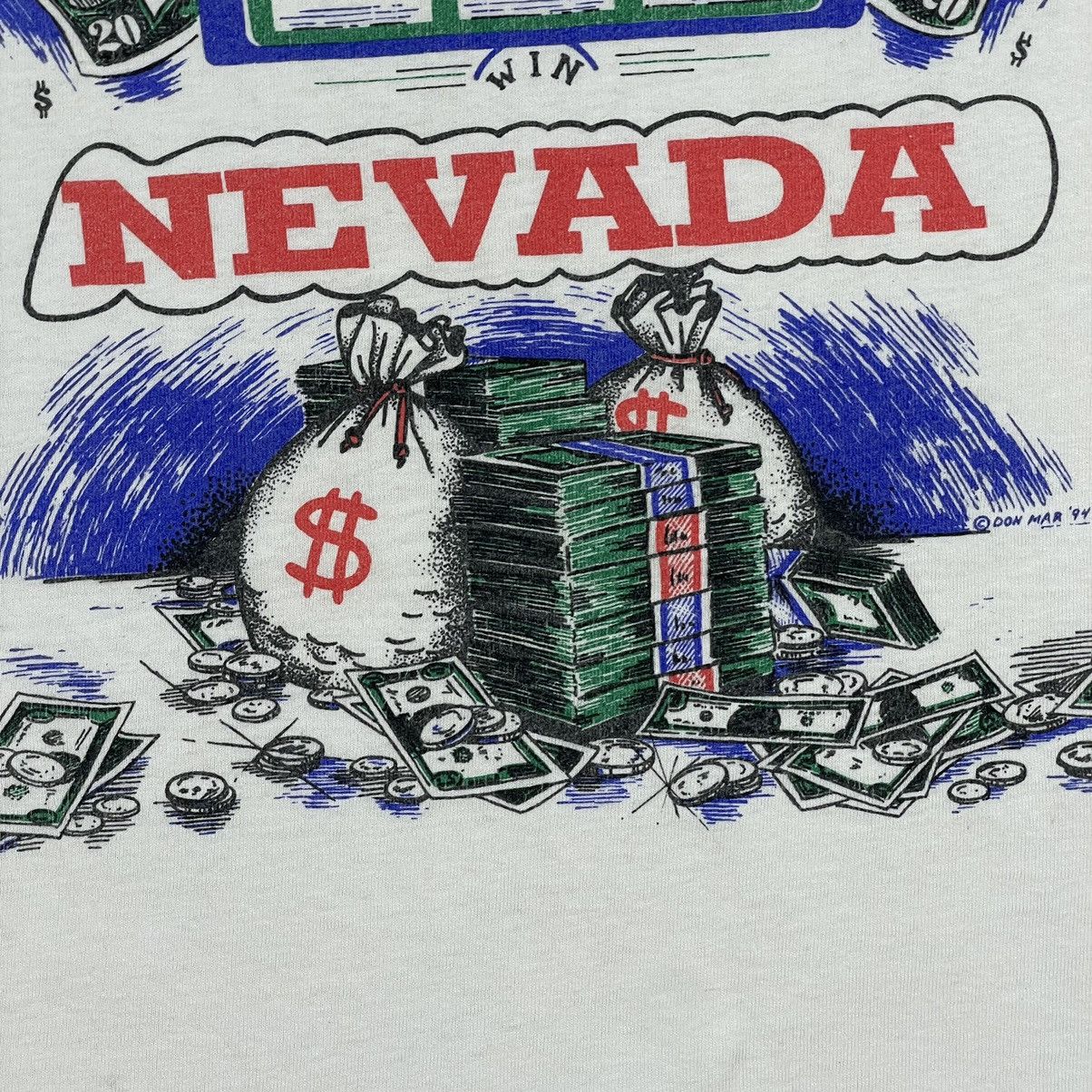 Vintage 🔥LAST PRICE🔥 Vintage 1994 Las Vegas Nevada Casino 777 Tee Size US XL / EU 56 / 4 - 8 Thumbnail