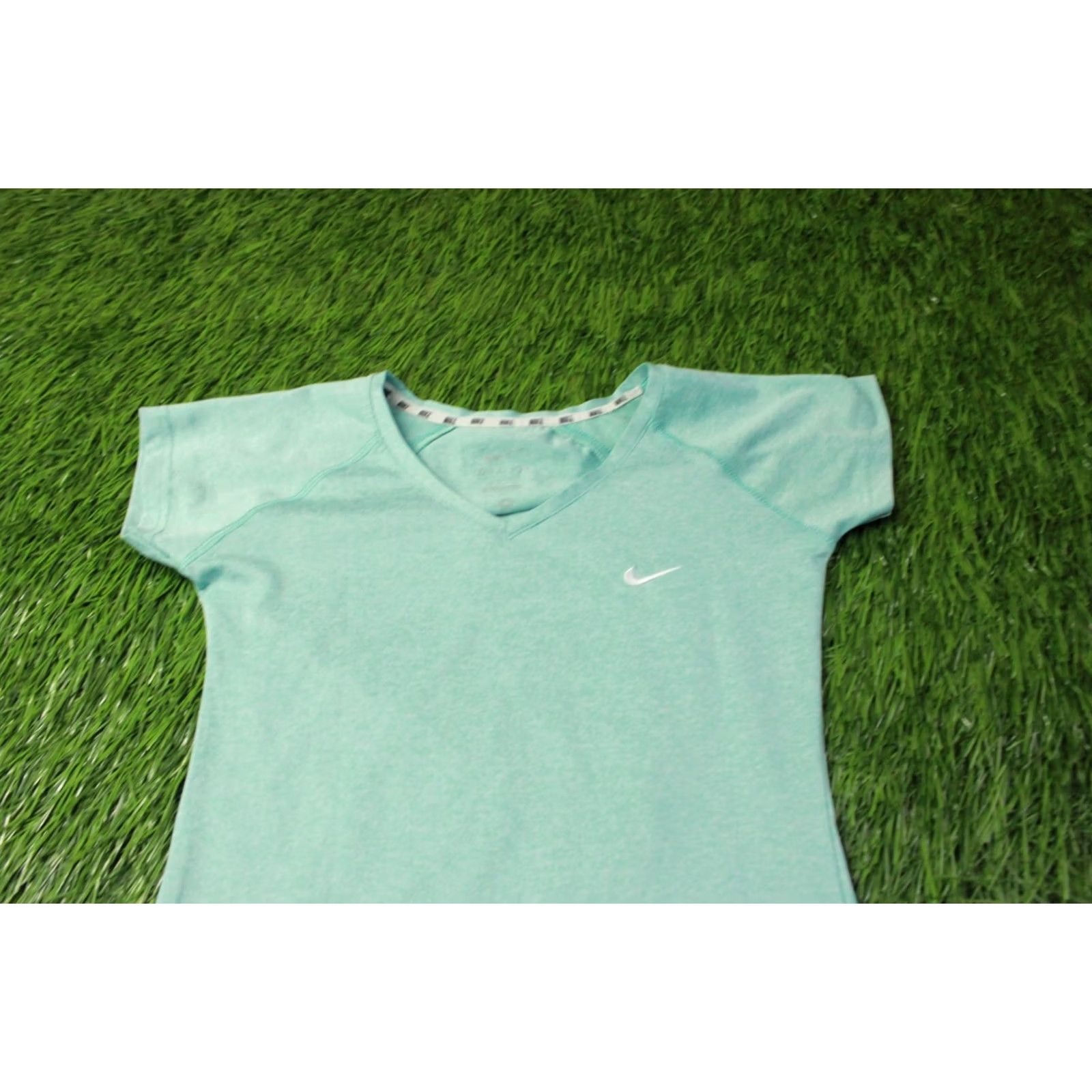 Nike Nike Dri-FIT Running Shirt Women Training Jersey Tee S Small Mint Size S / US 4 / IT 40 - 2 Thumbnail