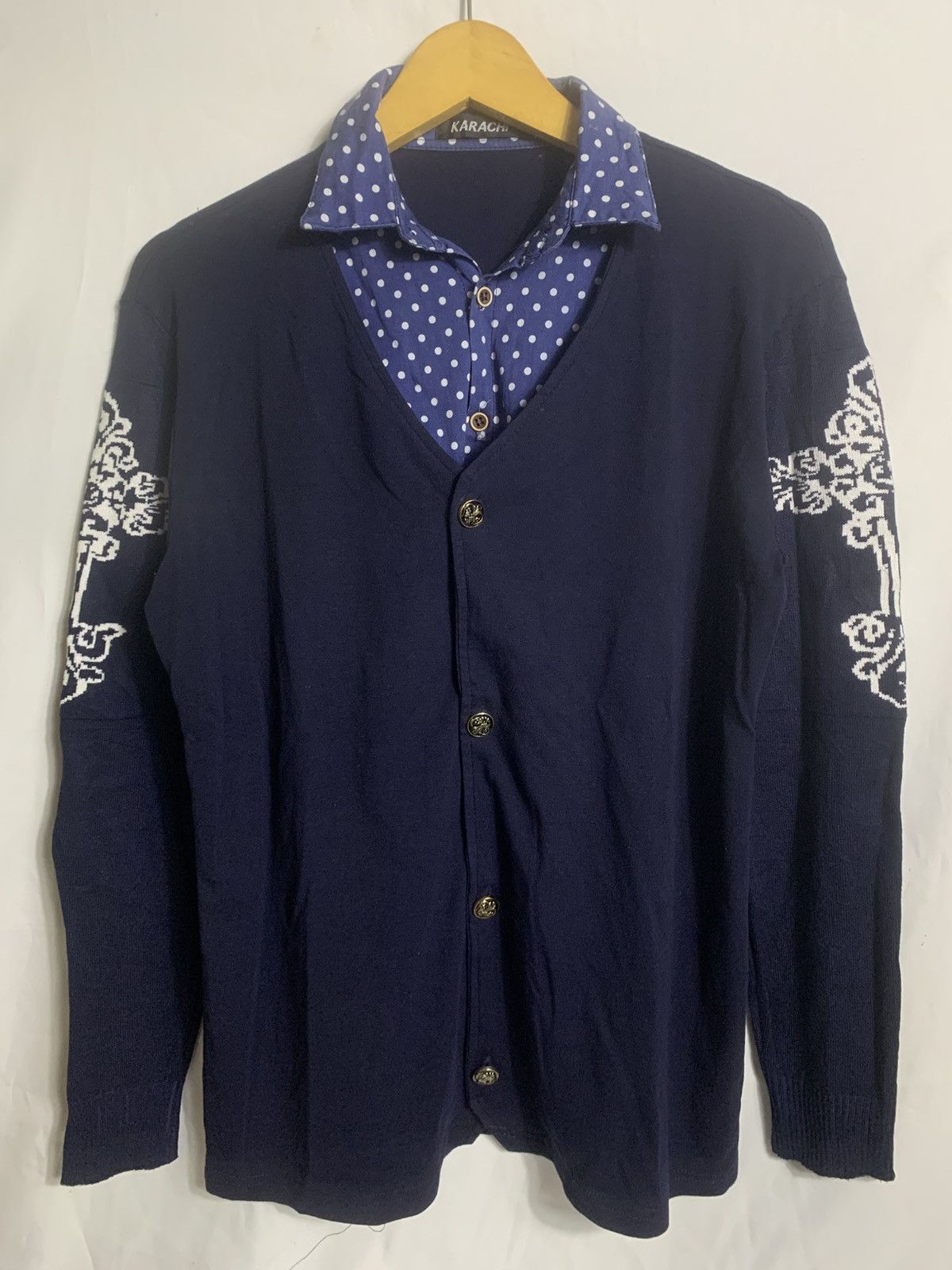 Japanese Brand Japanese Karachi Doublelayer Knitwear Size US M / EU 48-50 / 2 - 1 Thumbnail
