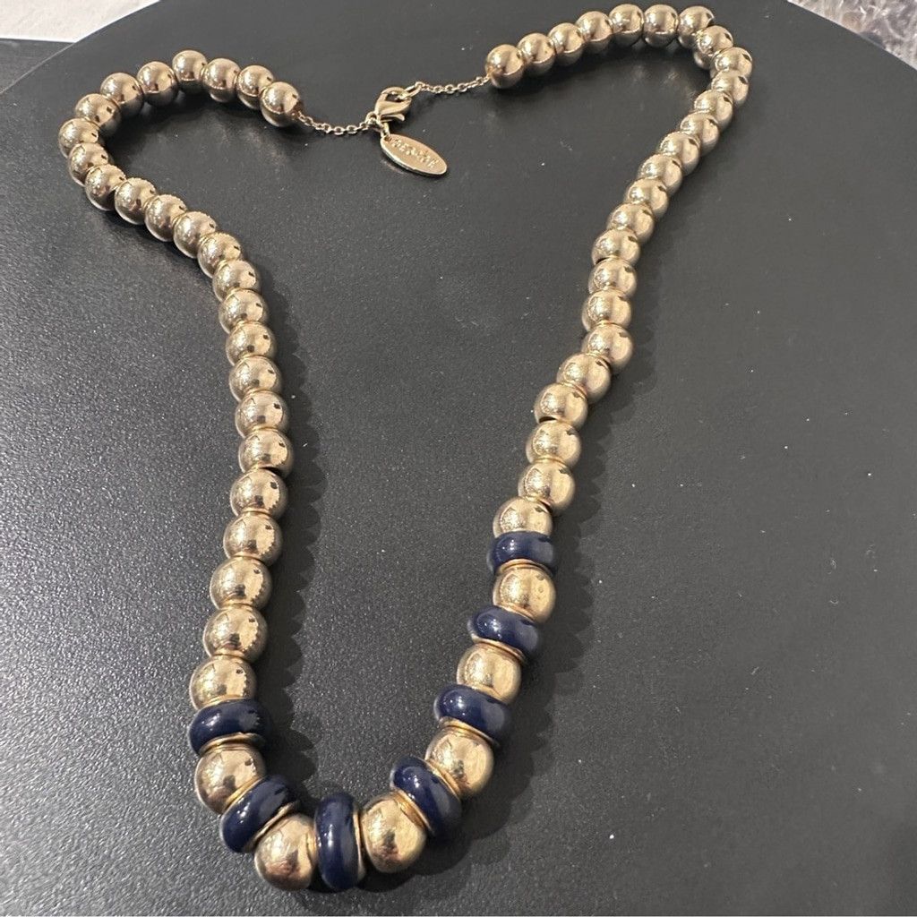 The Unbranded Brand Vintage Gold And Black Bead Necklace 17" Fashion Jewelry Size ONE SIZE - 14 Thumbnail