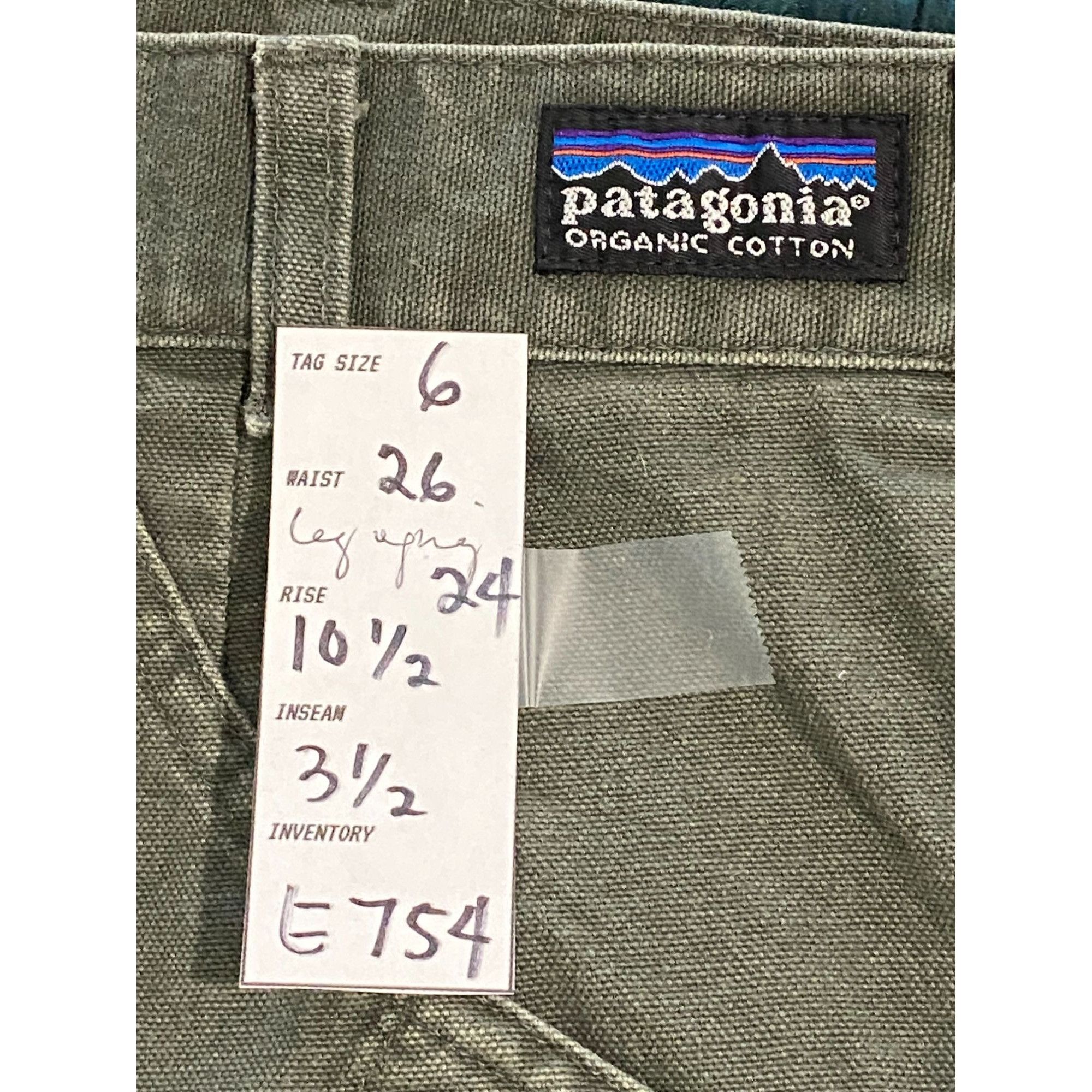 Patagonia Vintage Patagonia Organic Cotton High Rise Shorts Green Wome Size 26" / US 2 / IT 38 - 4 Thumbnail
