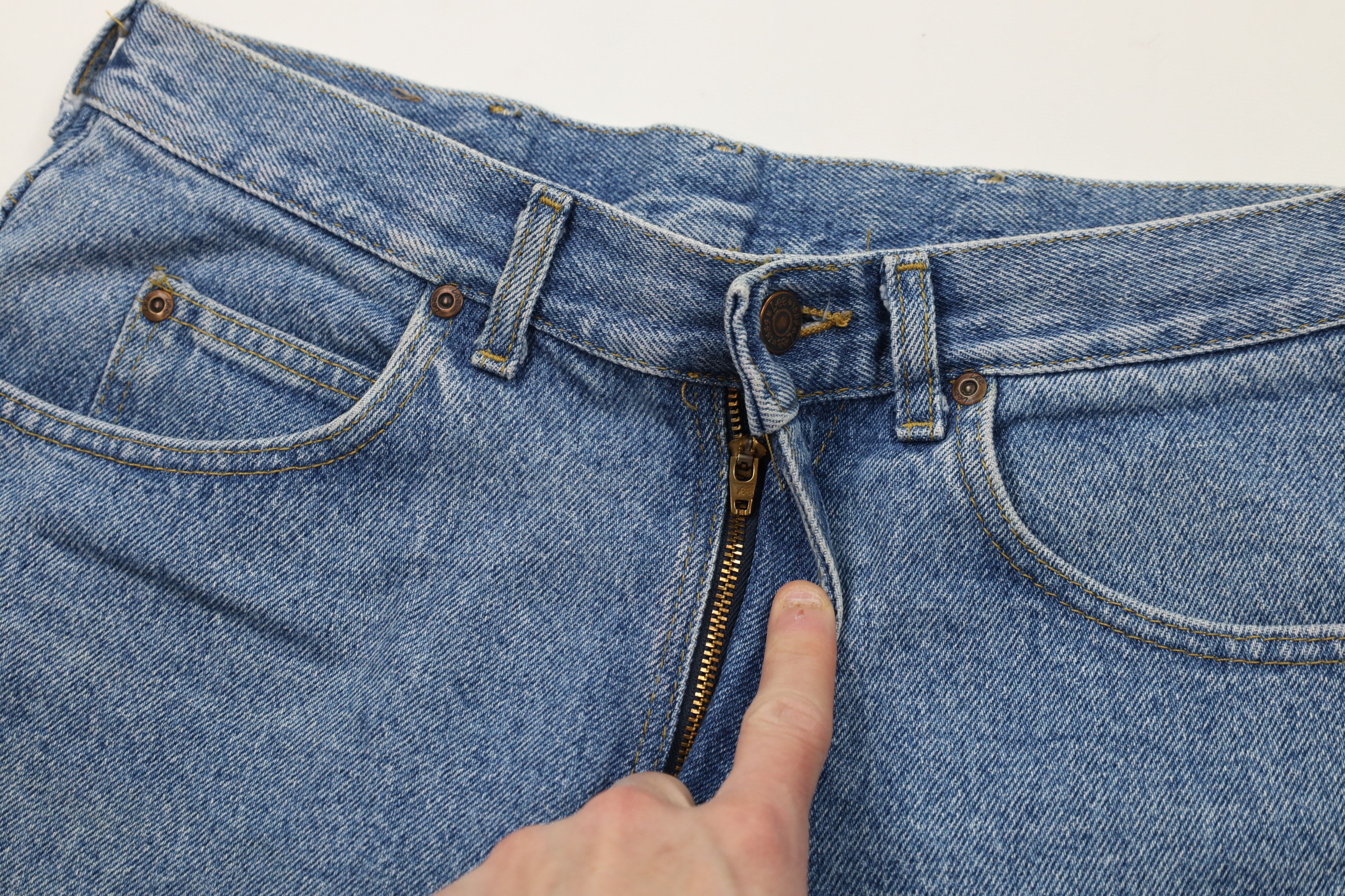 Lee Vintage 90s Lee Fit Denim Jean Shorts Jorts Blue Cotton USA Size US 32 / EU 48 - 5 Thumbnail