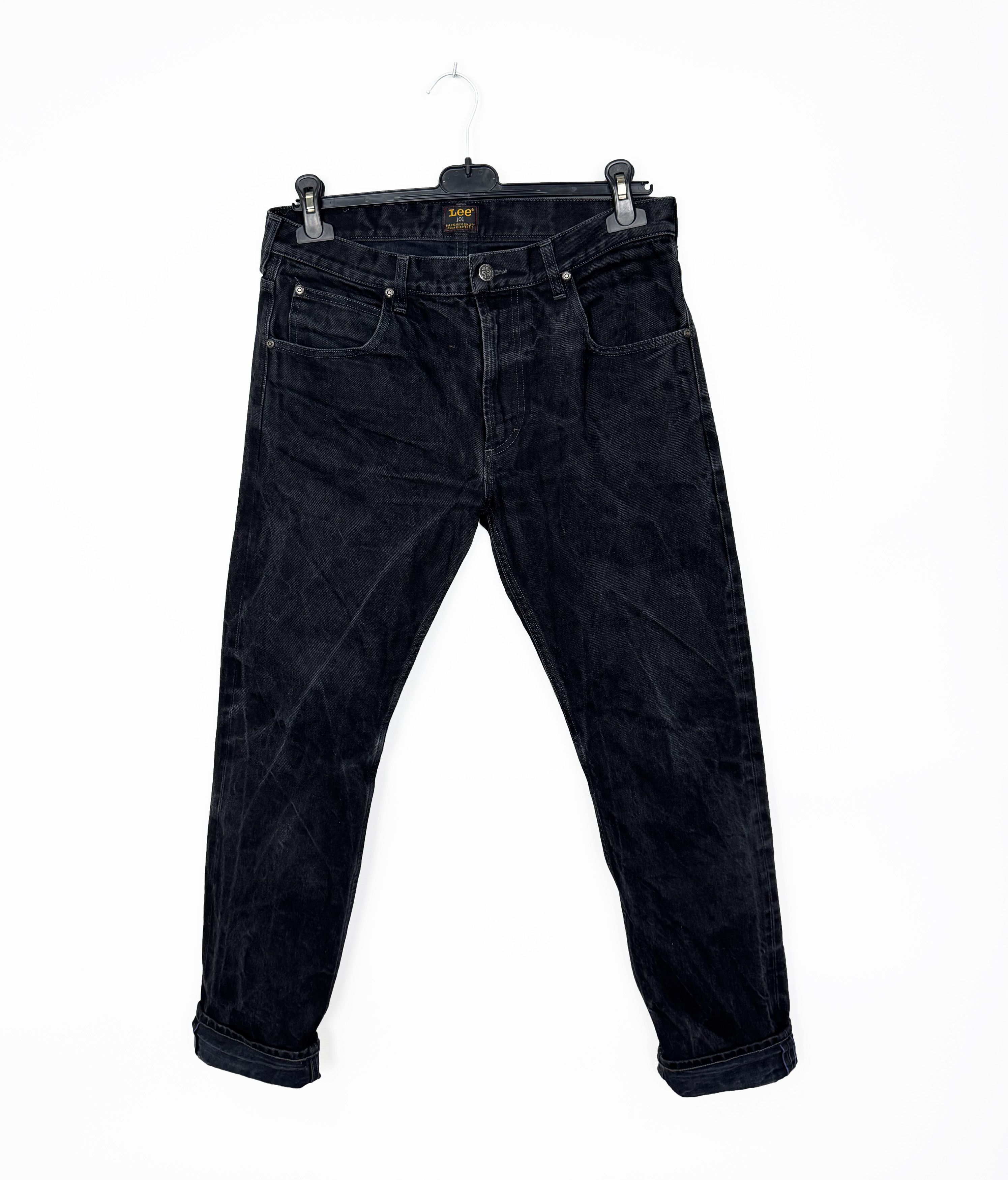 Lee Lee 101 Rider 13oz Blue Selvedge Washed Vintage Denim Size US 32 / EU 48 - 1 Thumbnail