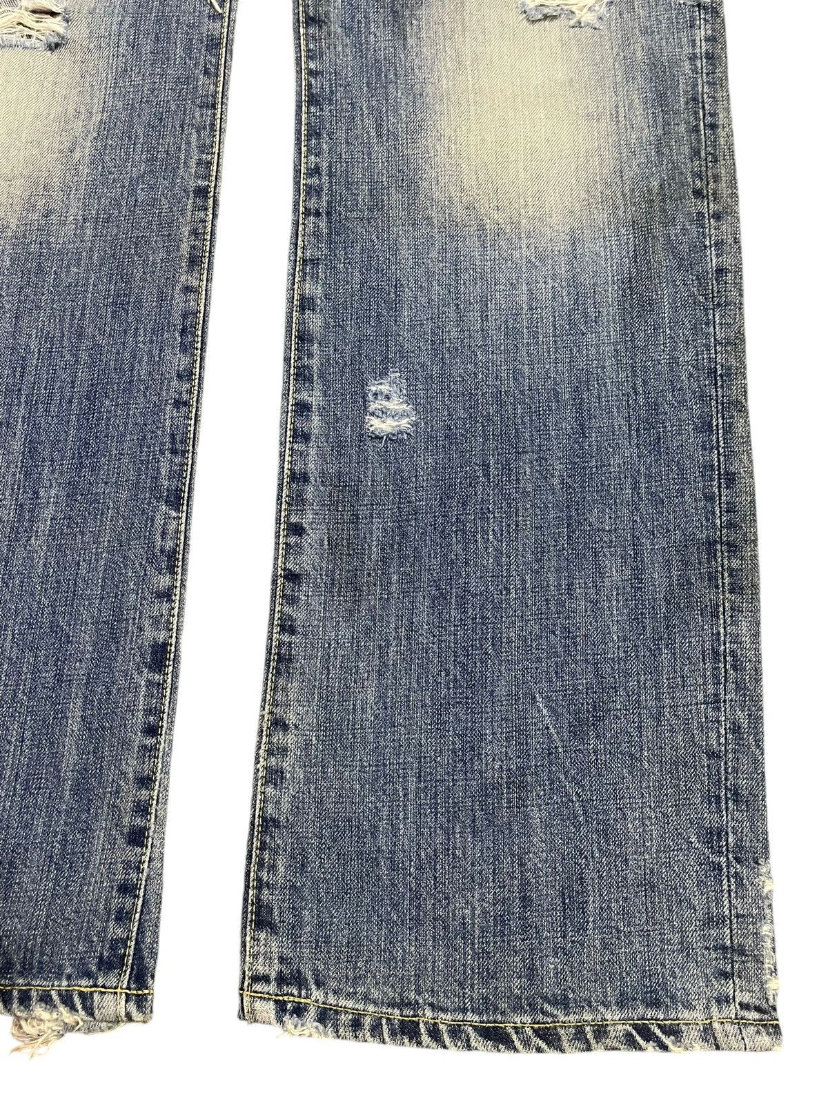 Blue Blue Japan Vintage Japanese Blue Way Bleached Distressed Baggy Jeans Size US 32 / EU 48 - 8 Thumbnail