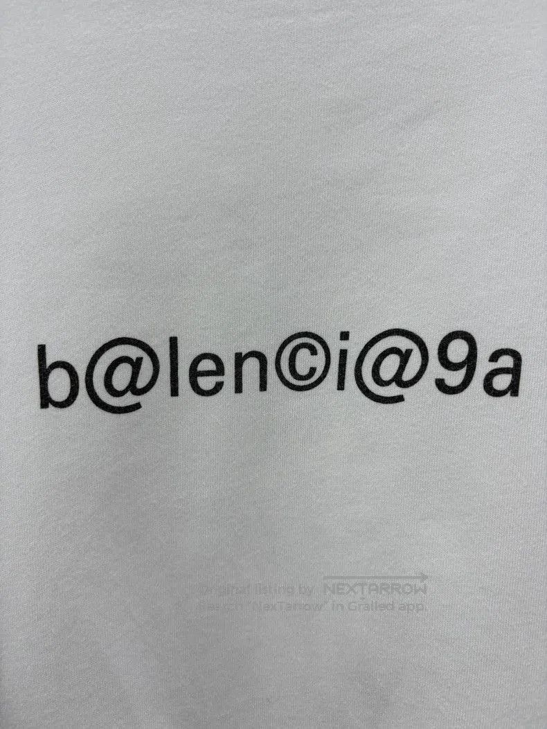 Balenciaga Balenciaga White Logo Short Sleeve T-shirt. Size US XXS / EU 40 - 4 Thumbnail