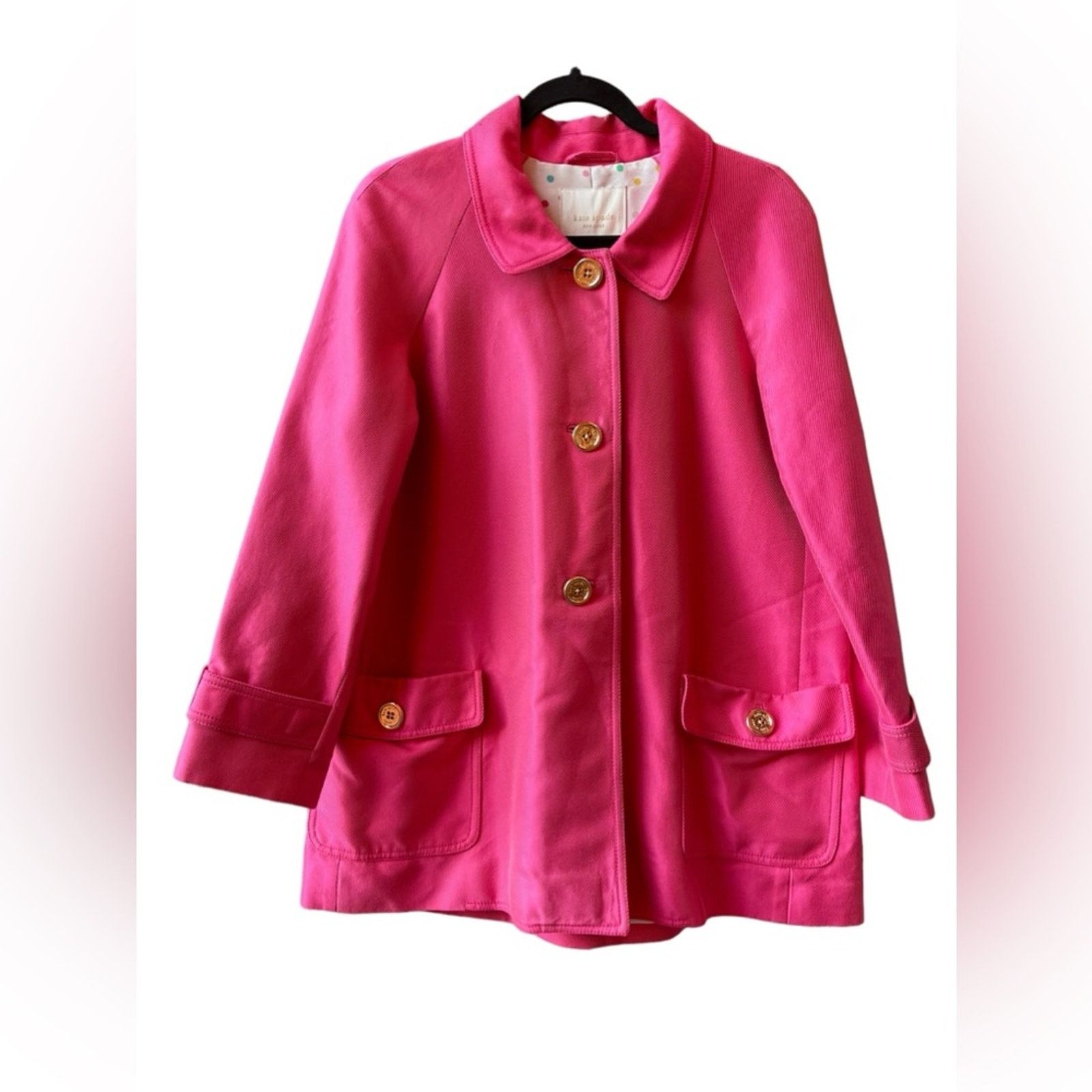 Kate Spade Kate Spade pink fall trench coat / jacket Sz: S Size S / US 4 / IT 40 - 2 Thumbnail