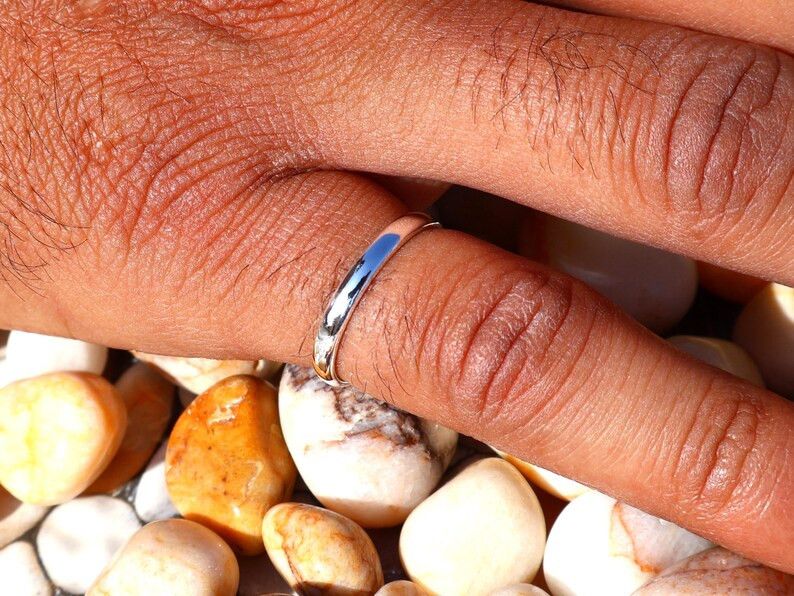 Handmade Plain Band Ring, 925 Silver Ring, Handmade Unisex Band, Gift Size ONE SIZE - 9 Thumbnail