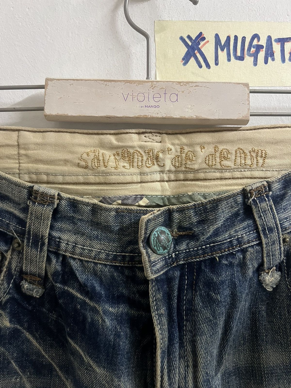 4GSELLER × Japanese Brand THRASHED JAPANESE BRAND DISTRESSED DENIM PANT Size US 30 / EU 46 - 8 Thumbnail