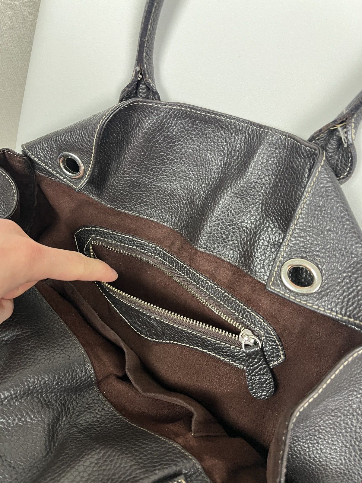 Designer × Tod's Tod’s Leather Brown Shoulder Hand Bag Size ONE SIZE - 13 Thumbnail