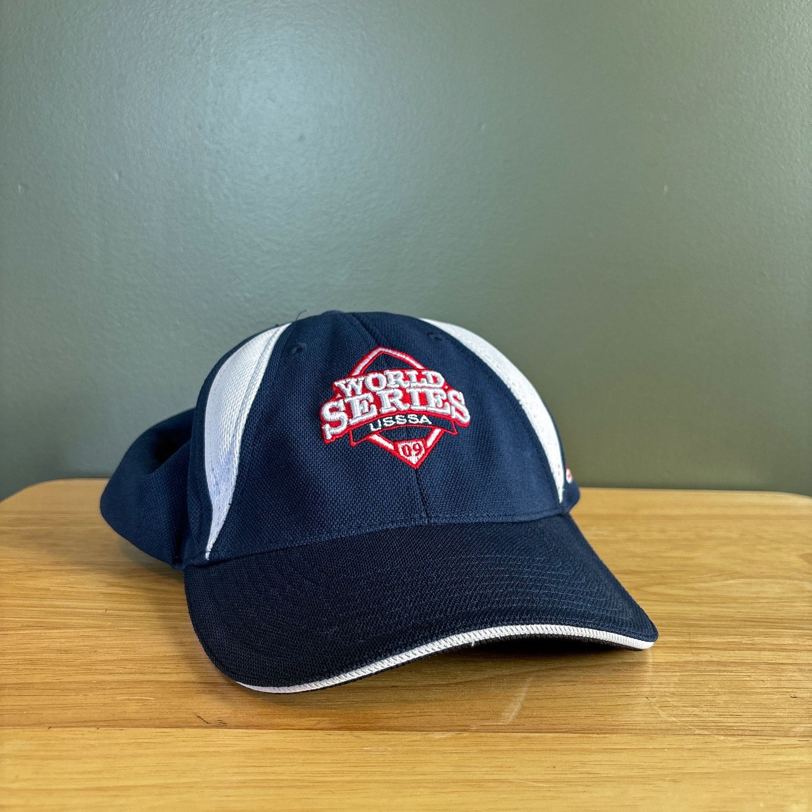Other USSSA World Series 09 Softball Blue Flag Strapback Hat Size ONE SIZE - 1 Thumbnail