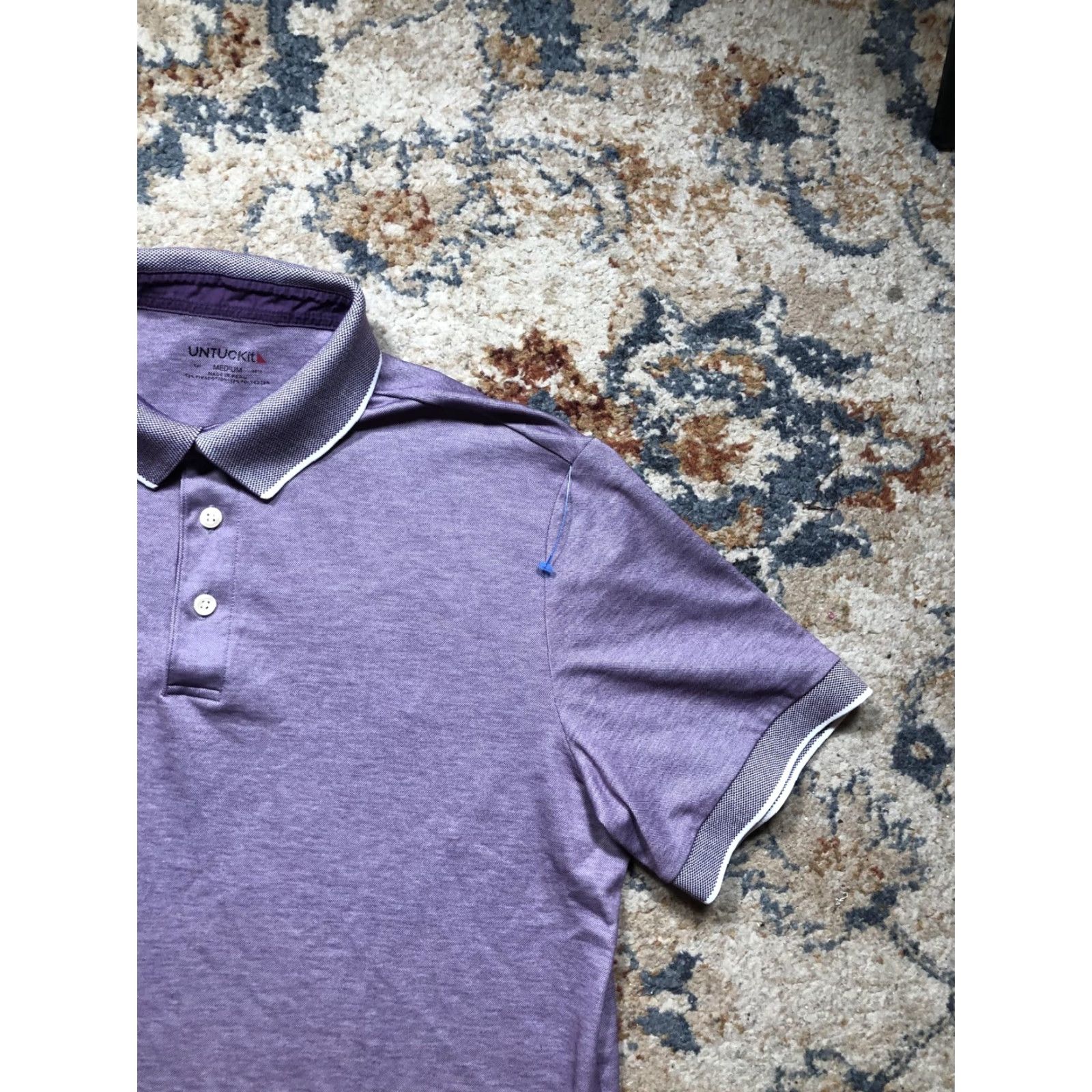 UNTUCKit VINTAGE? No. UNTUCKit Polo Shirt Mens M Purple Casual Shirt Polo Size US M / EU 48-50 / 2 - 4 Thumbnail