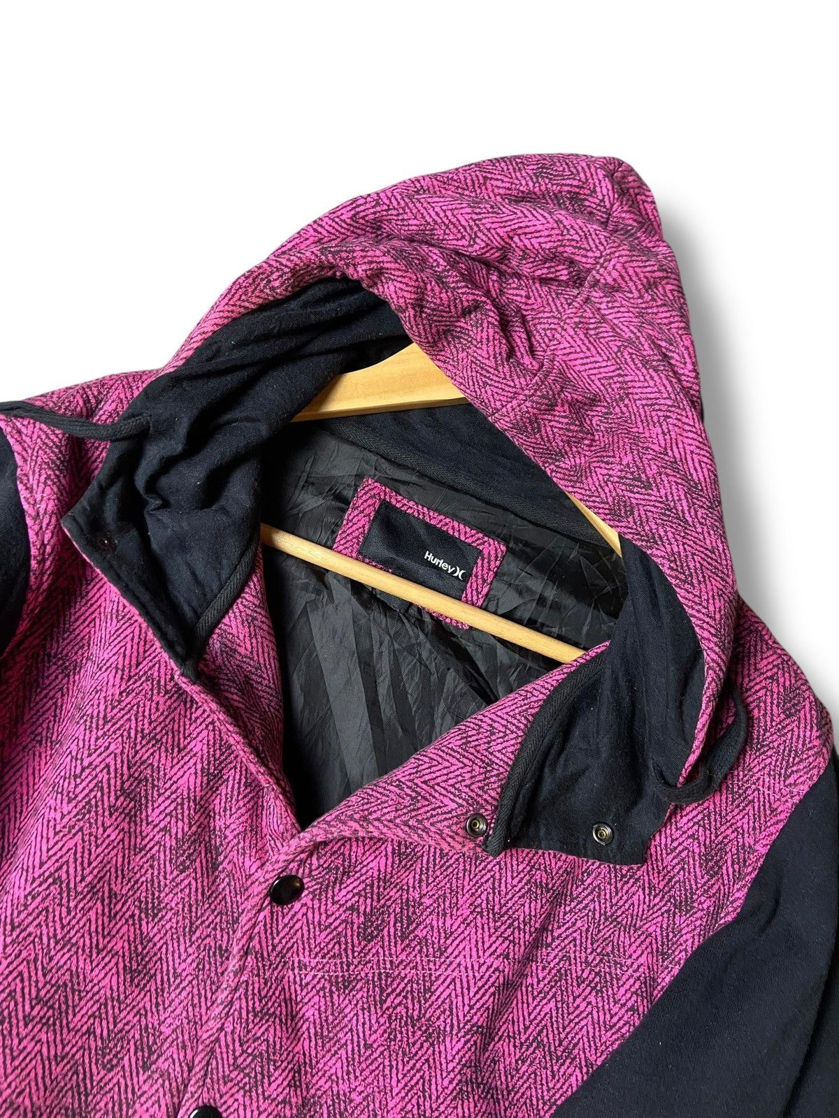 Hurley × Japanese Brand × Vintage HURLEY Brand Button Up Hooded Jacket (122) Size US M / EU 48-50 / 2 - 3 Thumbnail