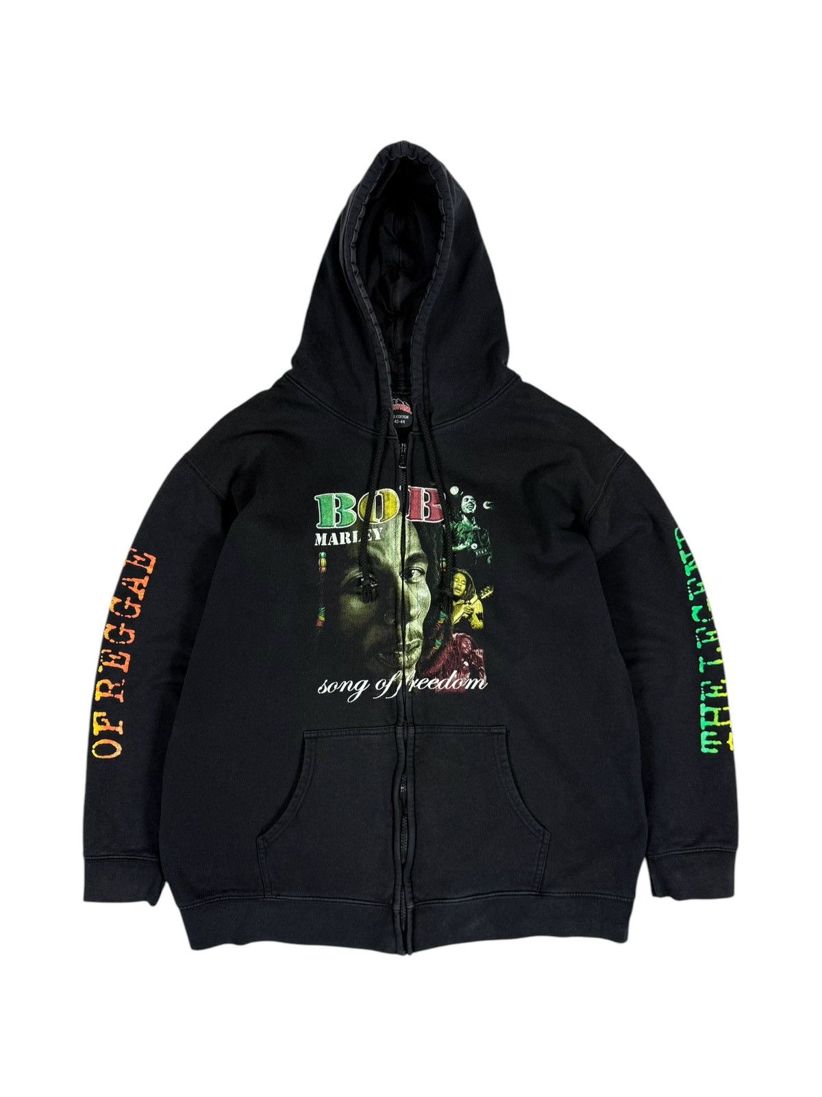 Band Tees Y2K Vintage Bob Marley Full Printed Hoodie Size US M / EU 48-50 / 2 - 2 Thumbnail