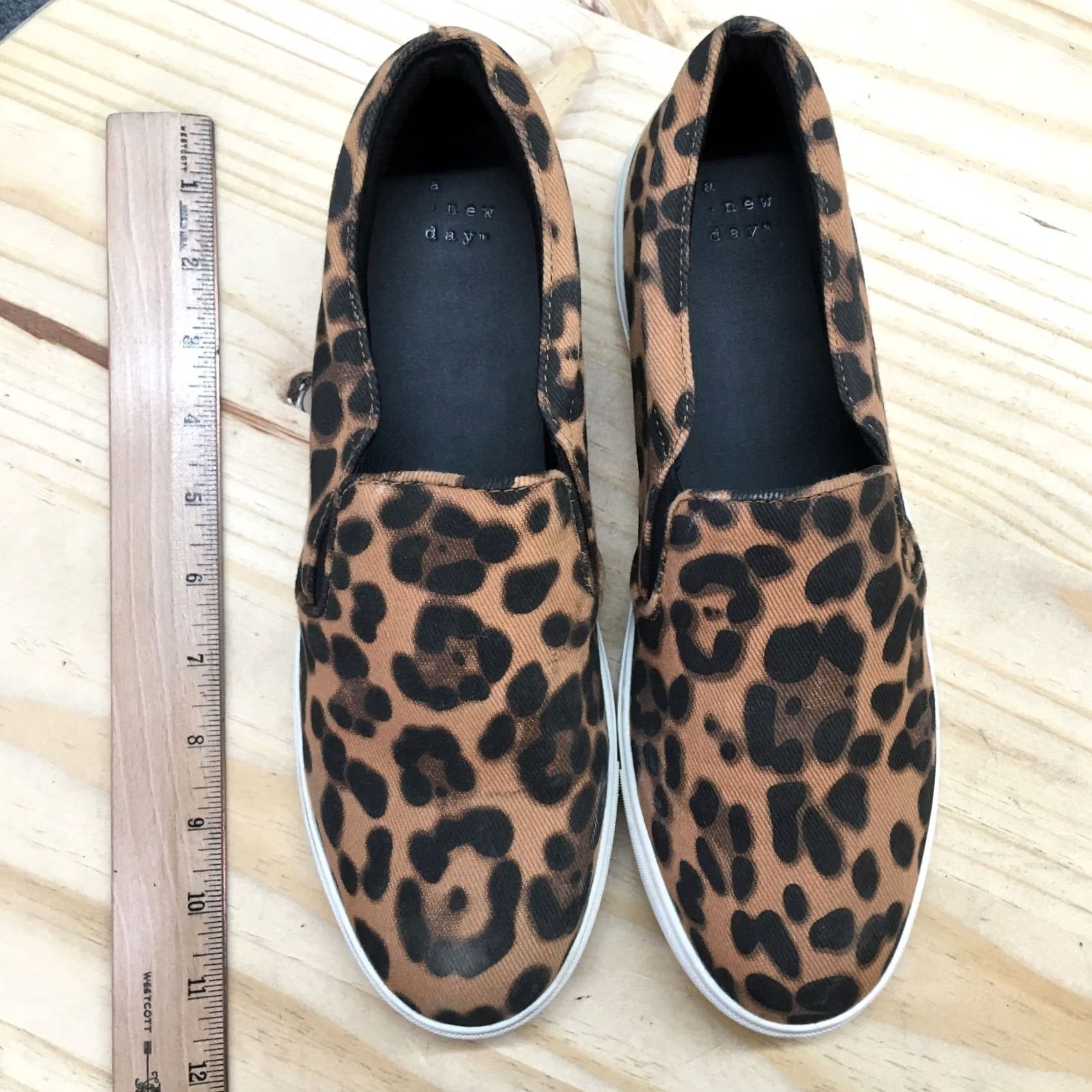 Vintage A New Day Shoes Womens Slip On Sneakers Brown Black Comfort Low Top Round Toe Shoes Sneakers - Size 10, Casual, Walking Size L / US 10 / IT 46 - 6 Thumbnail