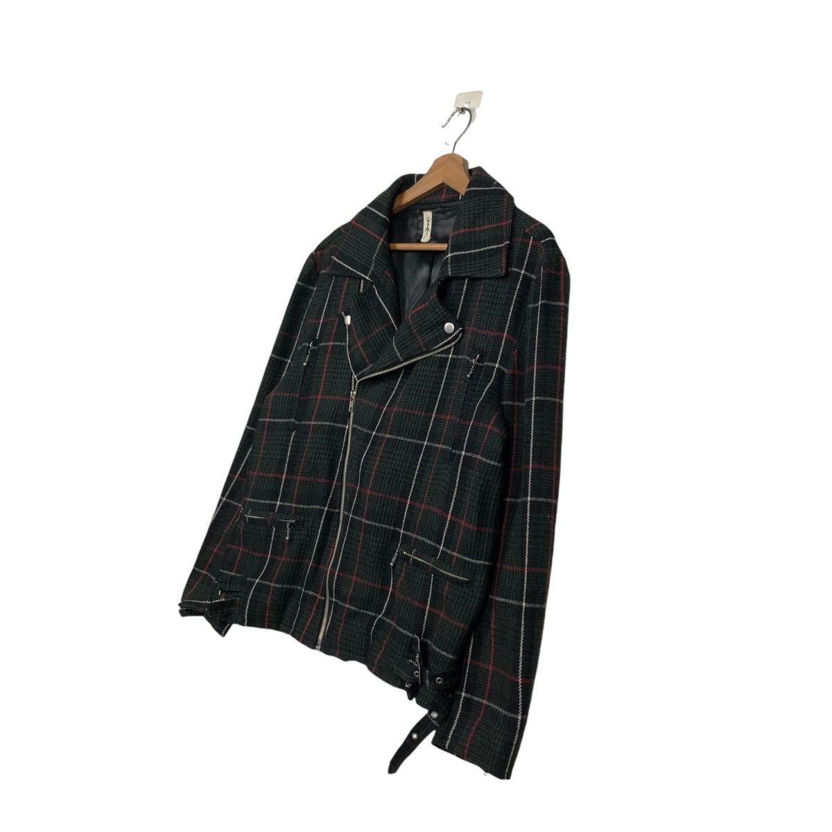 Japanese Brand 🔥VINTAGE BIKER JACKET DOUBLE COLLAR HIKARI ISSEY MIYAKE Size US L / EU 52-54 / 3 - 4 Thumbnail