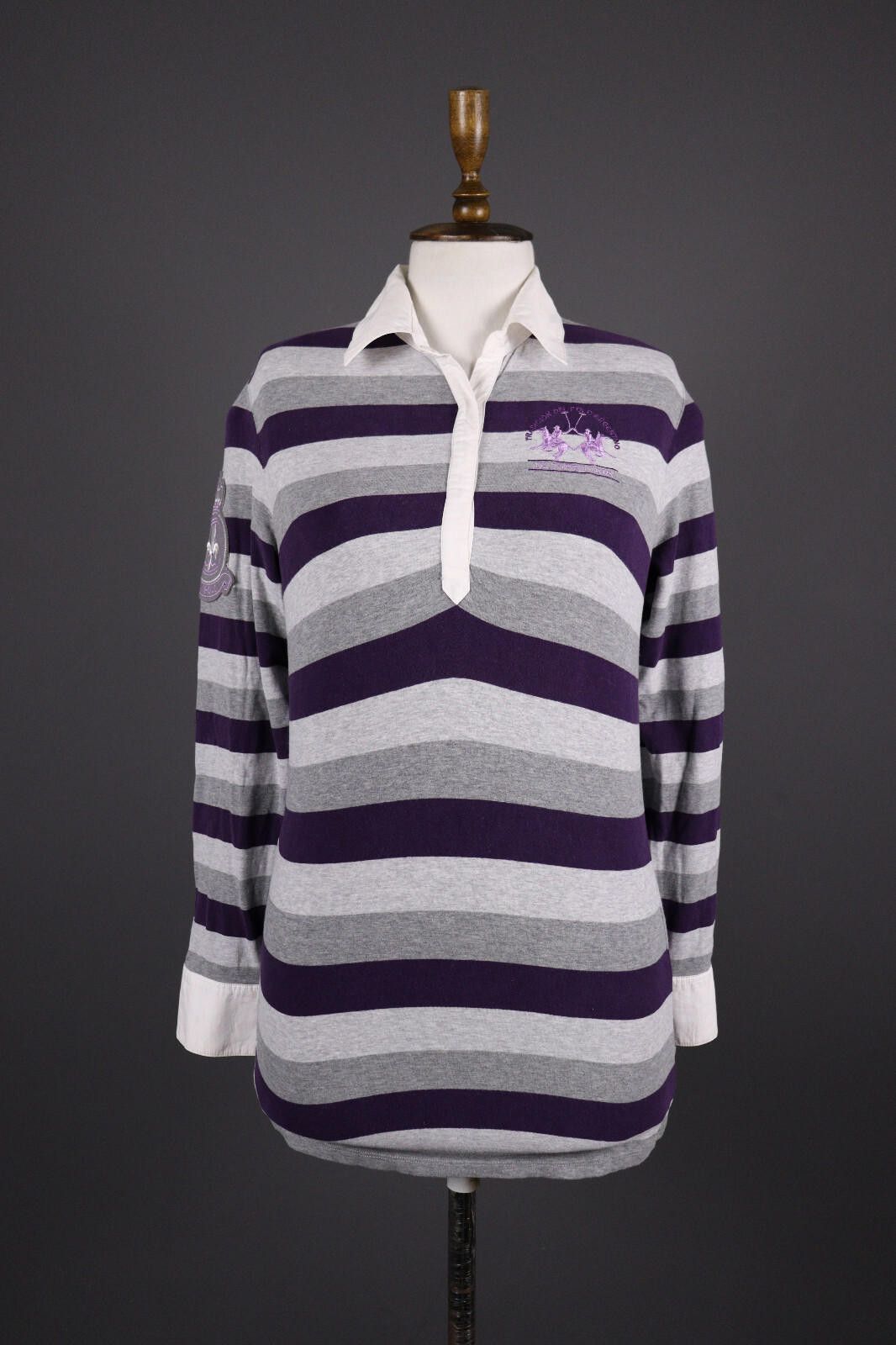 La Martina La Martina Multicolor Stripe Top Polo Shirt Size L Size L / US 10 / IT 46 - 1 Thumbnail