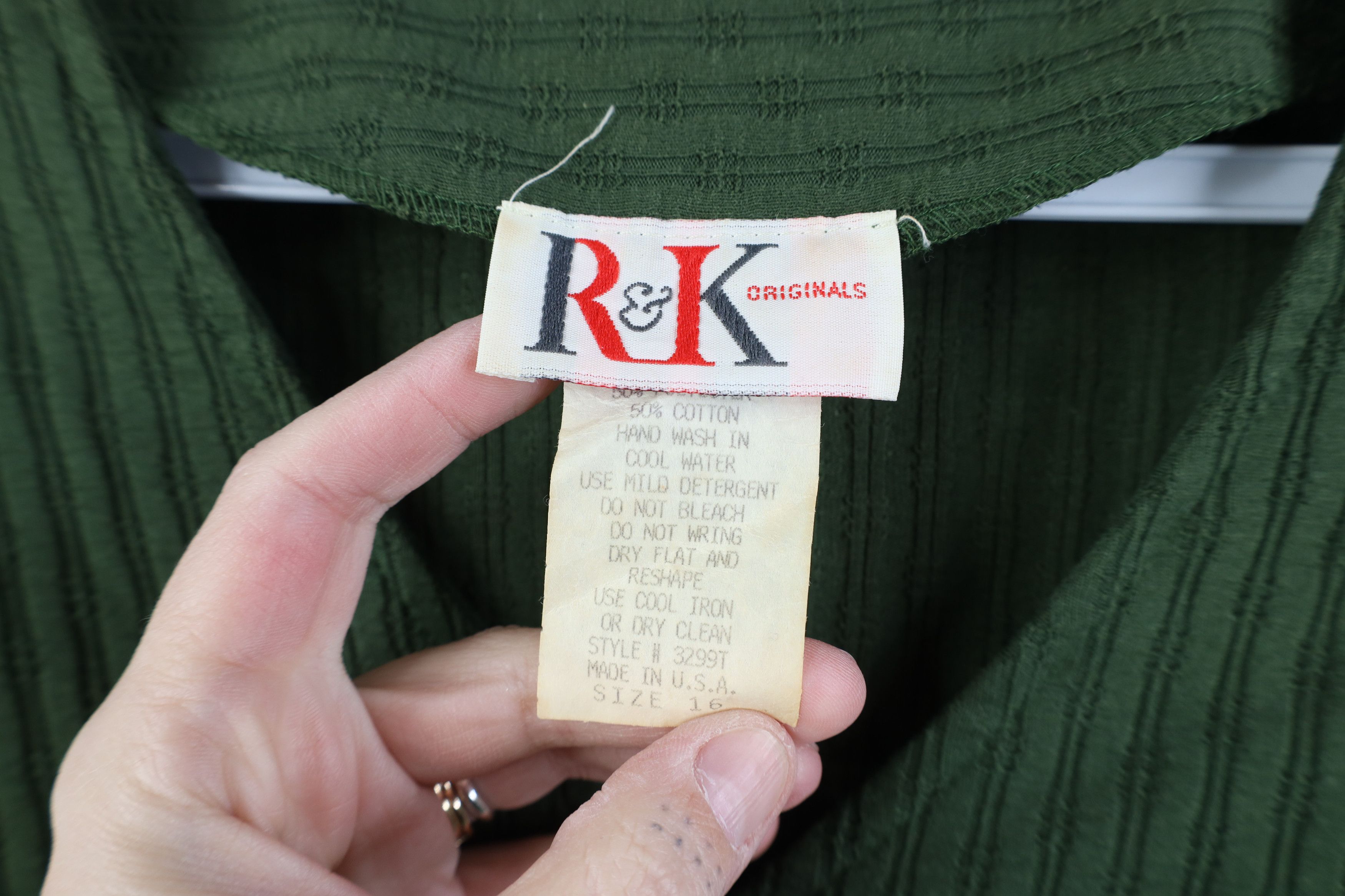 Vintage Vintage 90s Y2K Babydoll Ribbed Knit Cardigan Shirt USA Size XXL / US 16-18 / IT 52-54 - 5 Thumbnail