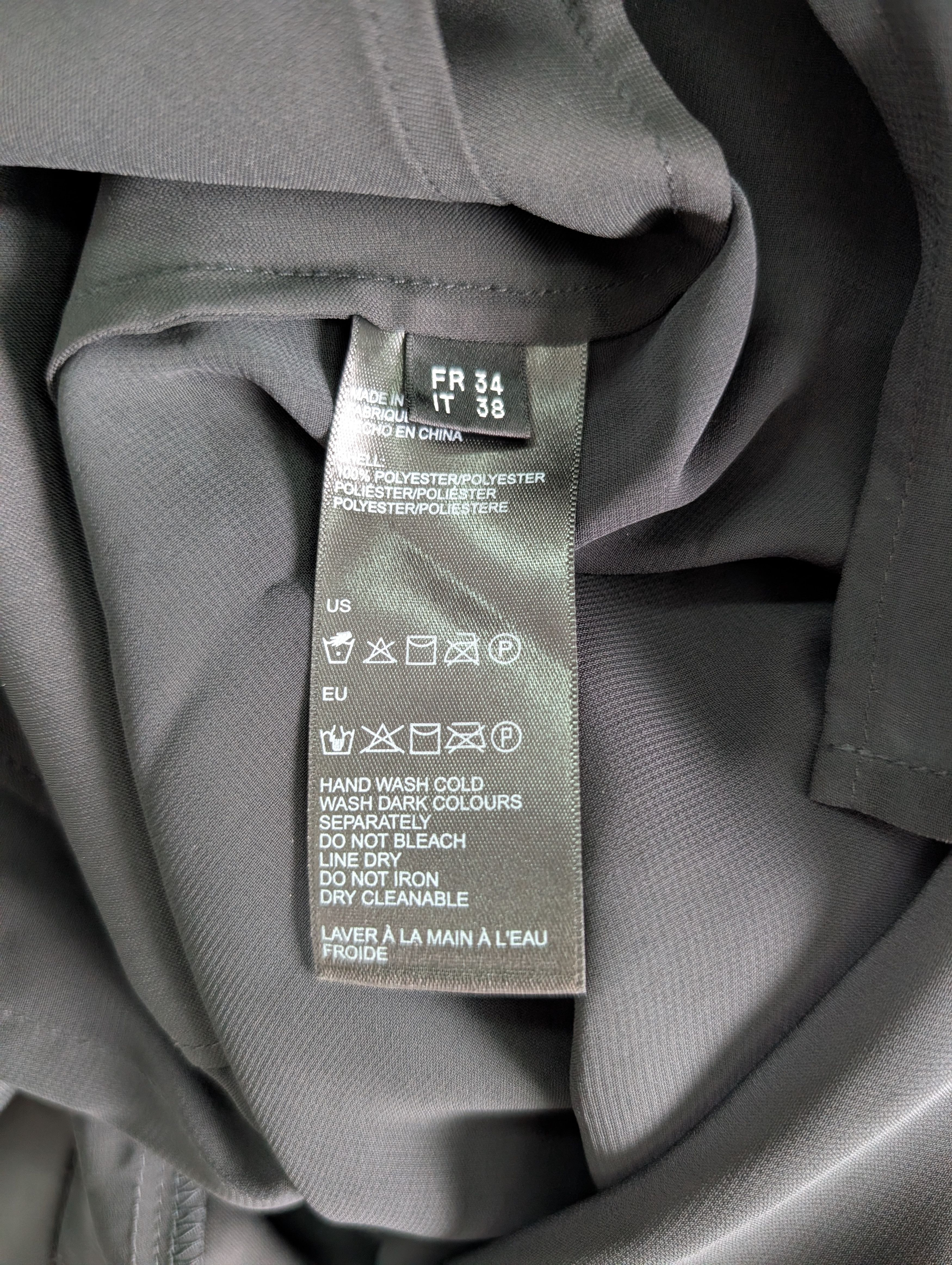 Karl Lagerfeld Karl Lagerfeld Black Sleeveless See-Through Shirt Size XS / US 0-2 / IT 36-38 - 5 Thumbnail