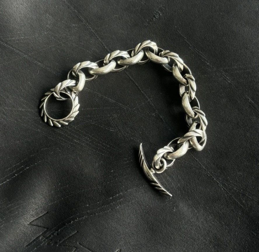 image of Yohji Yamamoto Brother 2000' Slv950 Bracelet in Silver, Men's