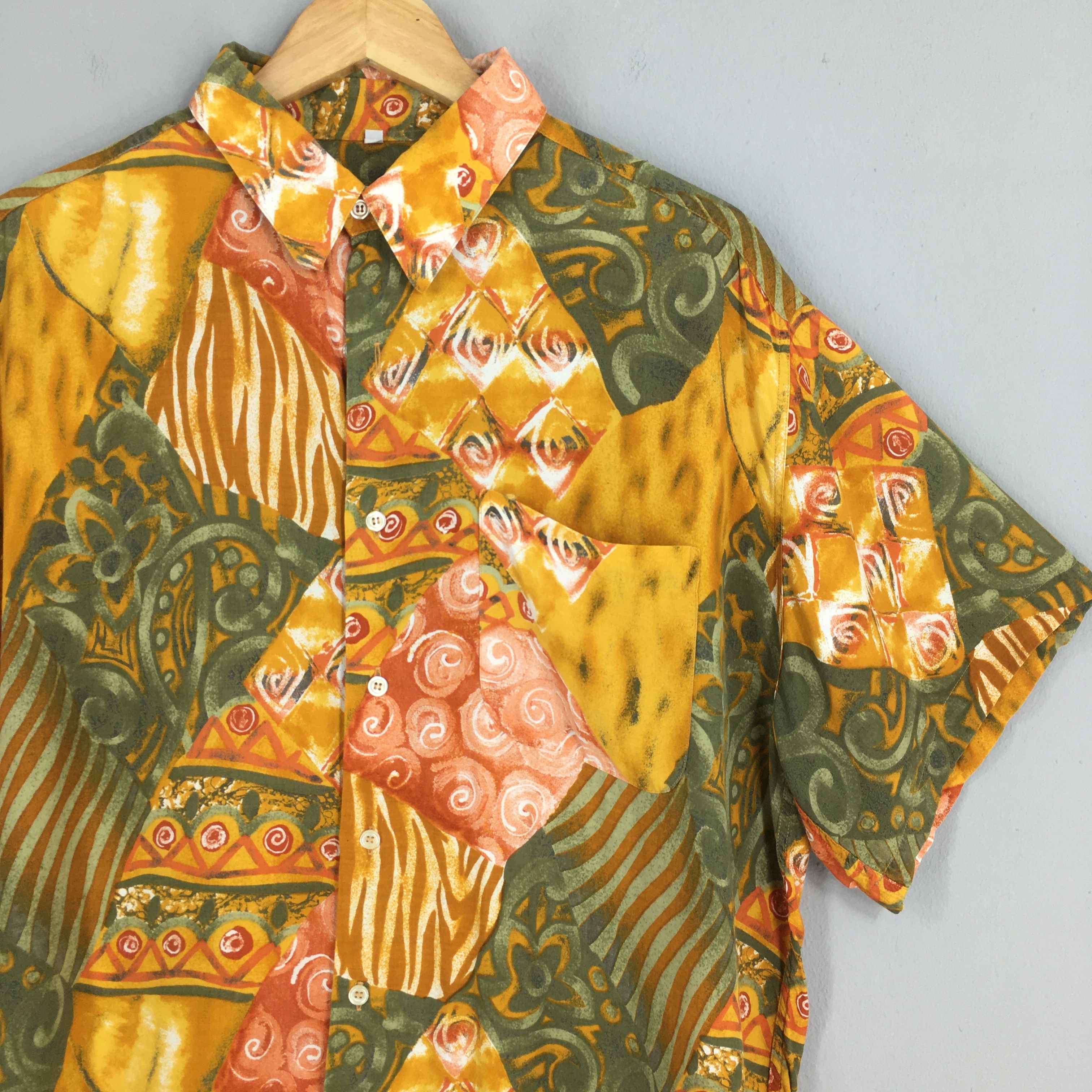 Vintage Vintage 90's Psychedelic Pop Art Design Abstract Shirt XL Size US XL / EU 56 / 4 - 2 Thumbnail