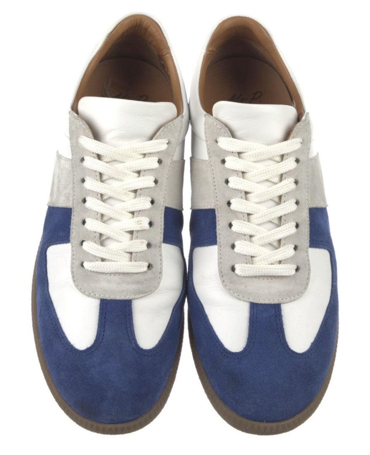 Mr P. Suede Color Block Pattern Sneakers Size US 7 / EU 40 - 10 Thumbnail