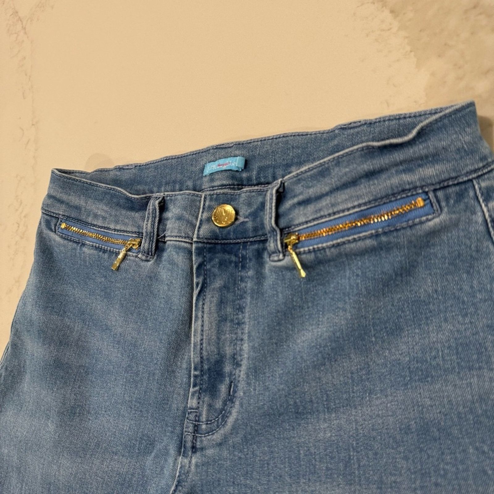 J.McLaughlin J. McLaughlin Yara Straight Tapered Leg Denim Jeans Womens 0 Size 25" / US 0 / IT 36 - 5 Thumbnail