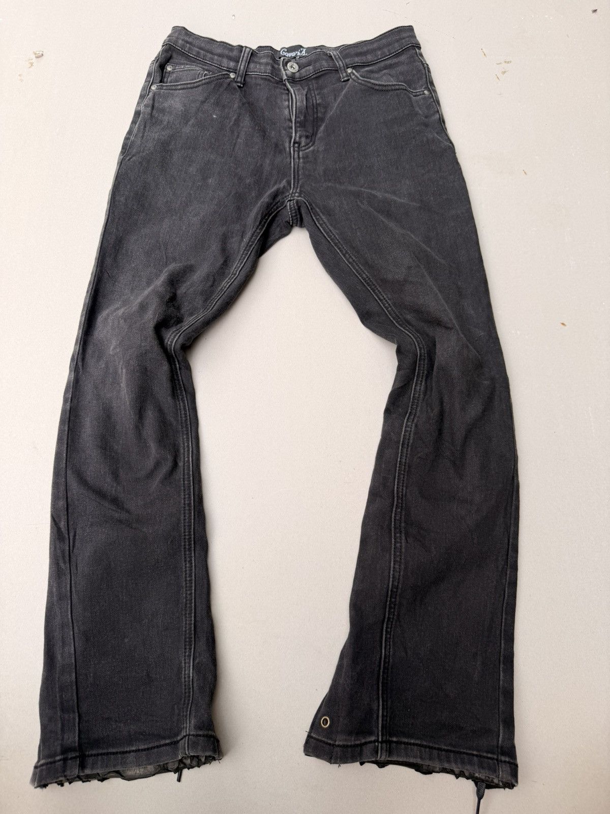 Japanese Brand Cavaria Lace up flare jeans Size US 28 / EU 44 - 1 Thumbnail