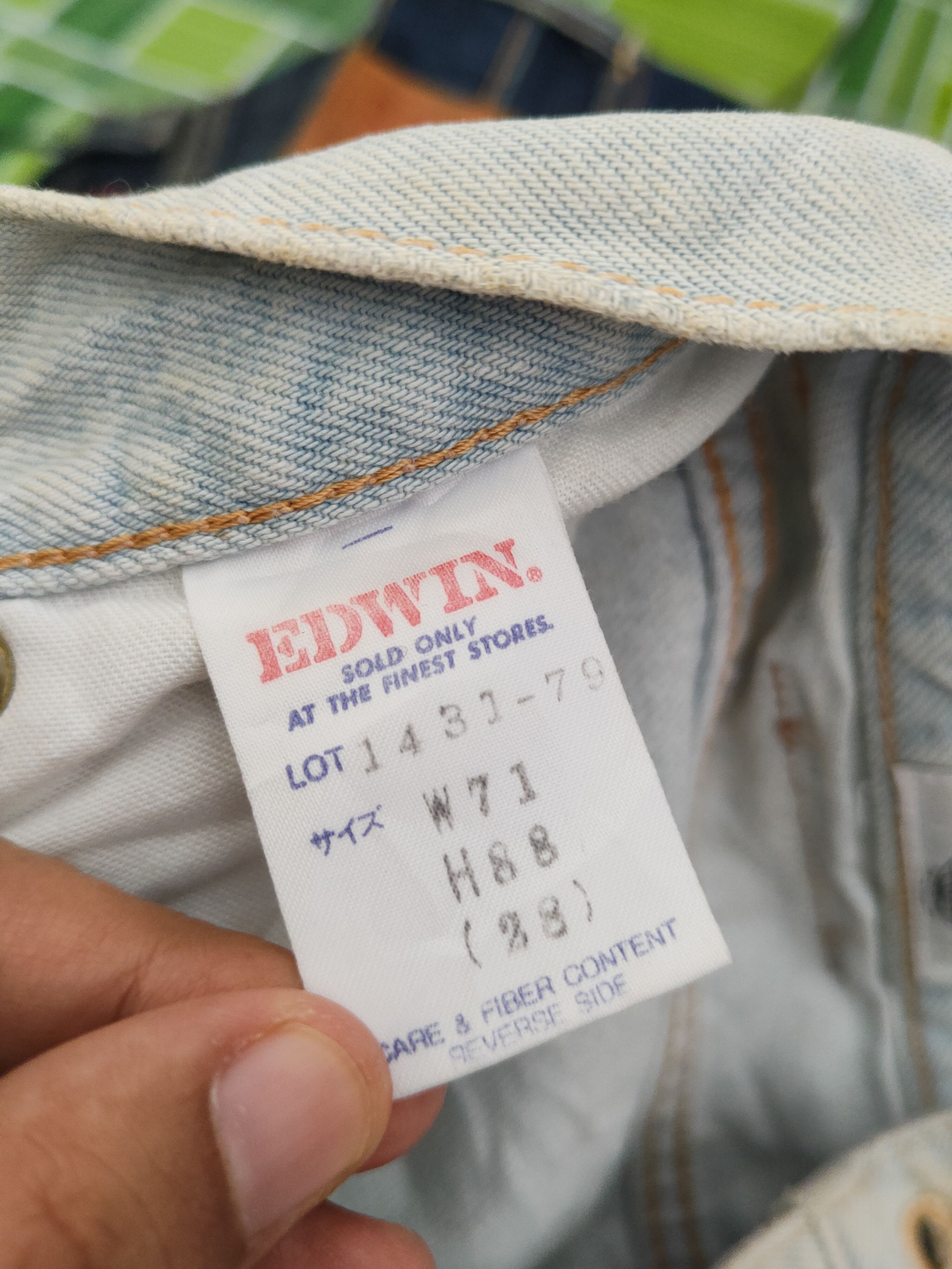 Edwin Edwin Light Blue Distressed Ripped Jeans #W1402 Size US 27 - 16 Thumbnail