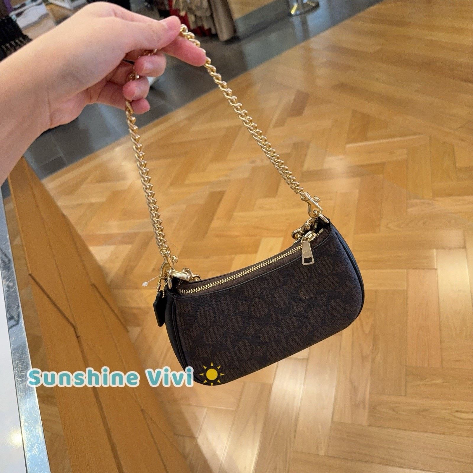 Coach NWT Bundle Coach Teri Mini Bag CW323 & CAX00 Chain Gold Size ONE SIZE - 19 Thumbnail