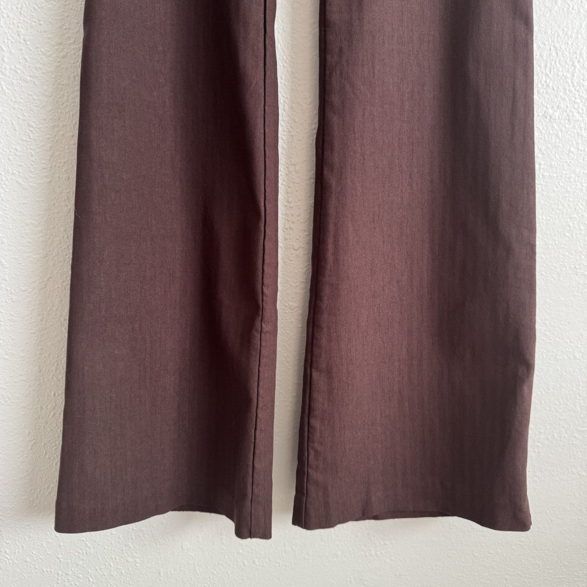 Other CHARLOTTE RUSSE Y2K Brown Stretch Wide Leg Trouser Pants Size 30" / US 8 / IT 44 - 3 Thumbnail