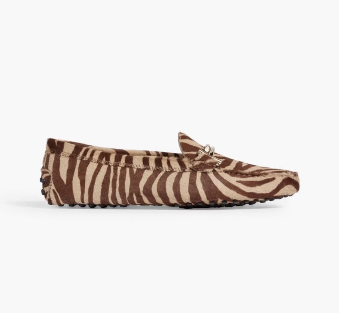 Tod's TOD'S Double T zebra-print calf-hair loafers Animal Print Size US 5 / IT 35 - 2 Thumbnail