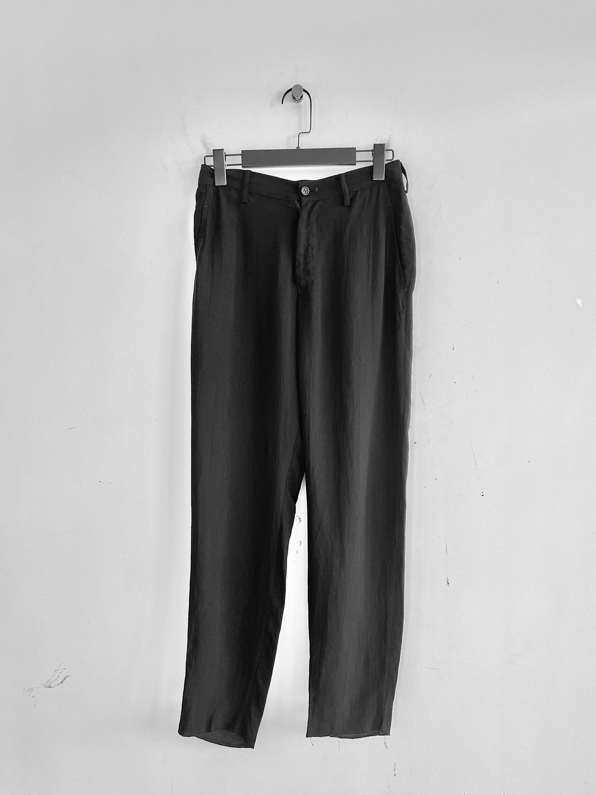 Yohji Yamamoto Yohji Yamamoto Femme - Cellulose / Cupro Slim Pants Size 29" - 1 Thumbnail
