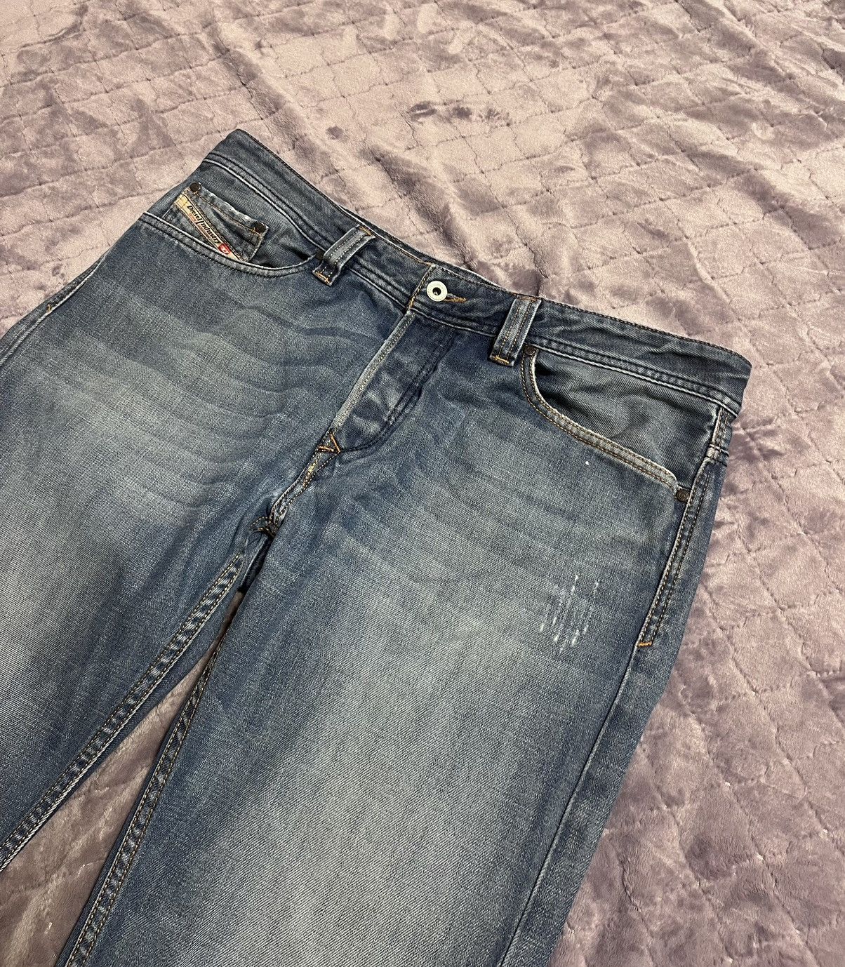 Diesel × Vintage 💥VINTAGE DIESEL FADE DISTRESSED DENIM Size US 35 - 3 Thumbnail