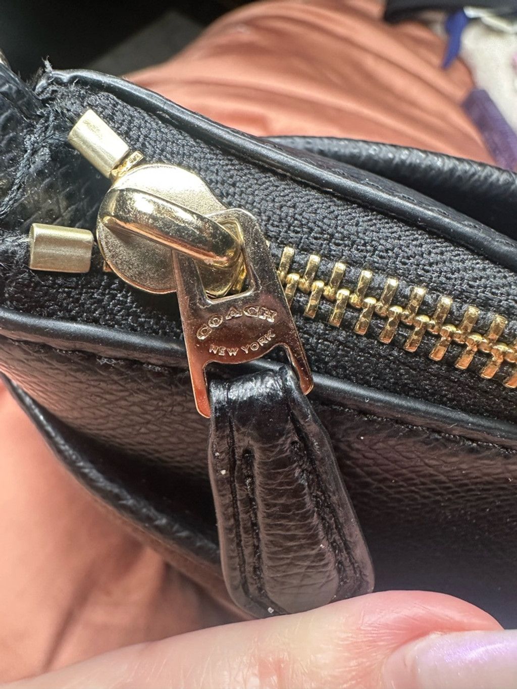 Coach COACH MORGAN SATCHEL SIGNATURE Black Brown CC Logo Purse EUC Size ONE SIZE - 11 Thumbnail