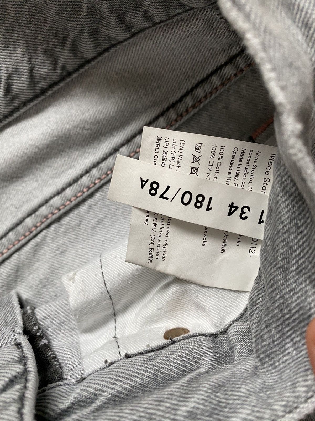 Acne Studios Mace Stone Grey Acne jeans Size US 30 / EU 46 - 5 Thumbnail