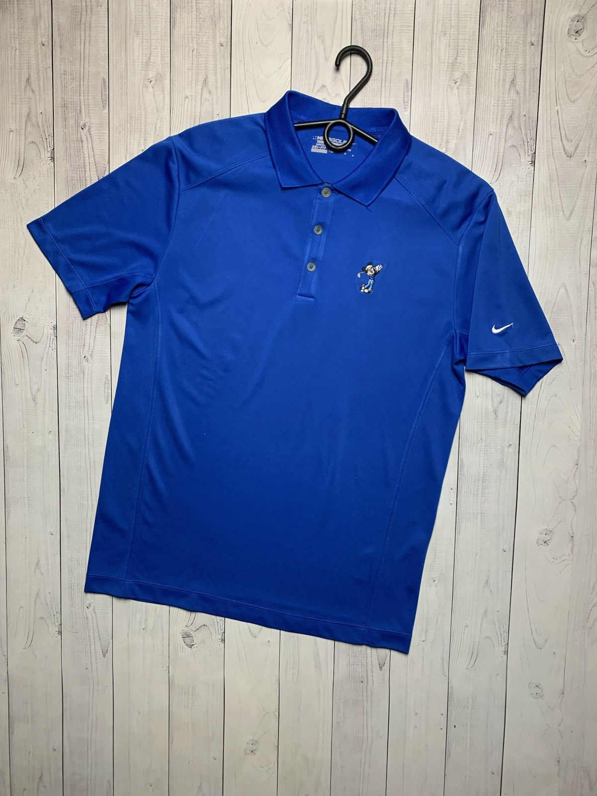 Nike × Vintage Vintage Nike X Mickey Mouse polo golf rare size M blue Size US M / EU 48-50 / 2 - 1 Thumbnail