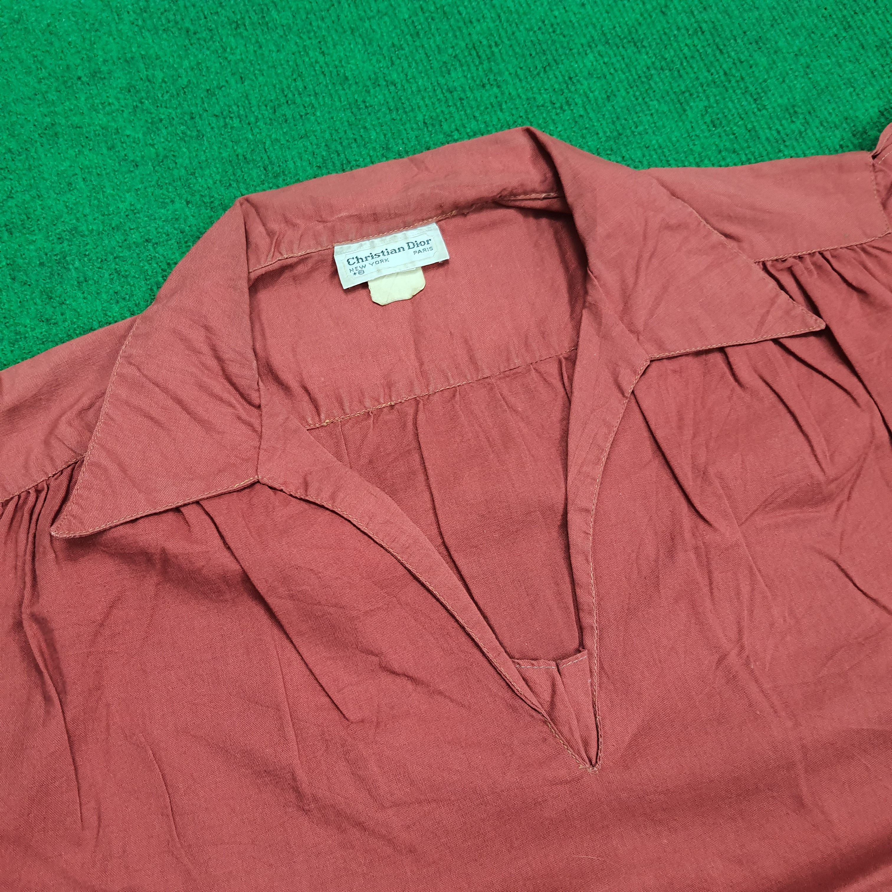 Designer × Vintage Vintage Christian Dior Designer Shirt Size XL / US 12-14 / IT 48-50 - 2 Thumbnail