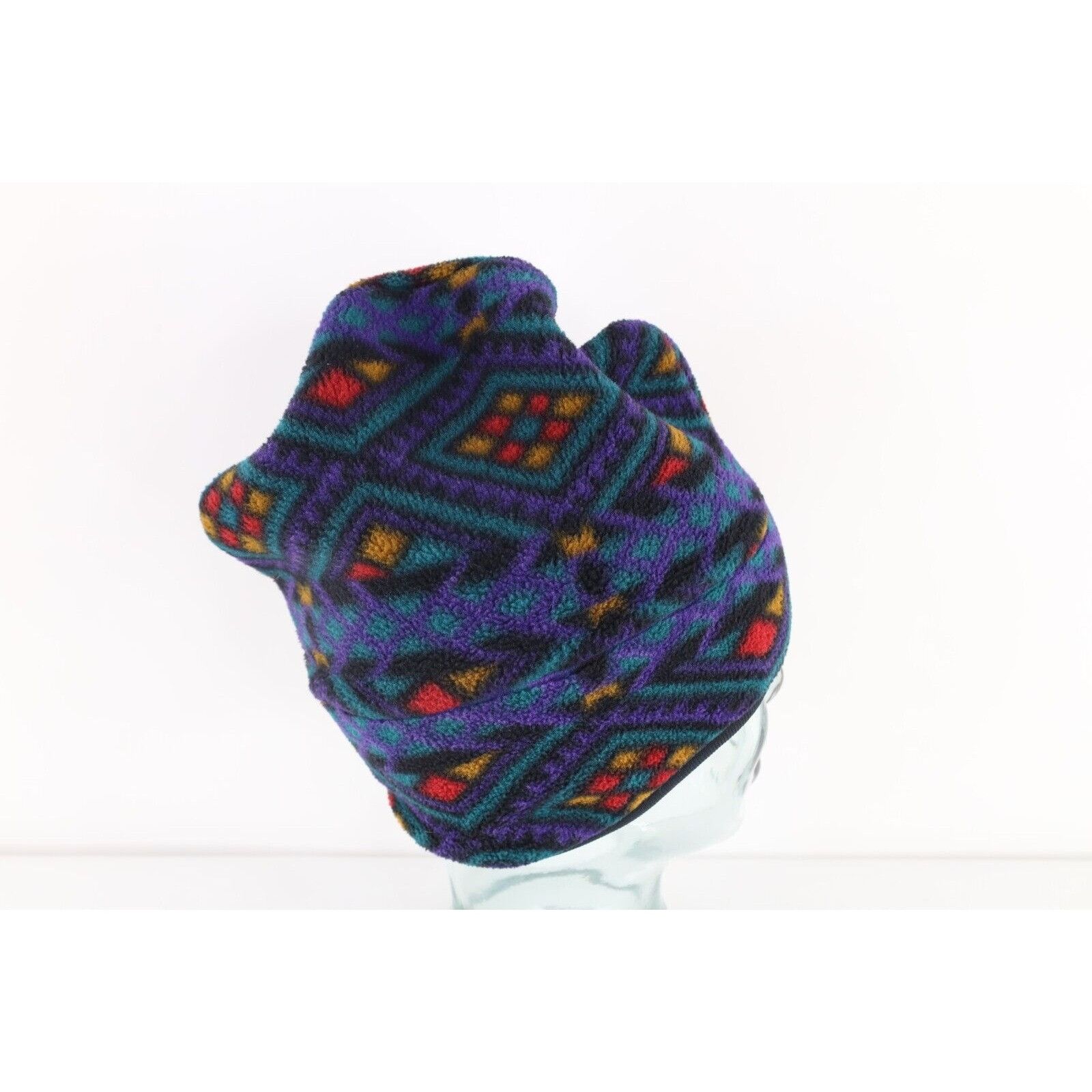 Vintage Vintage 90s Streetwear Rainbow Geometric Winter Beanie Size ONE SIZE - 5 Thumbnail