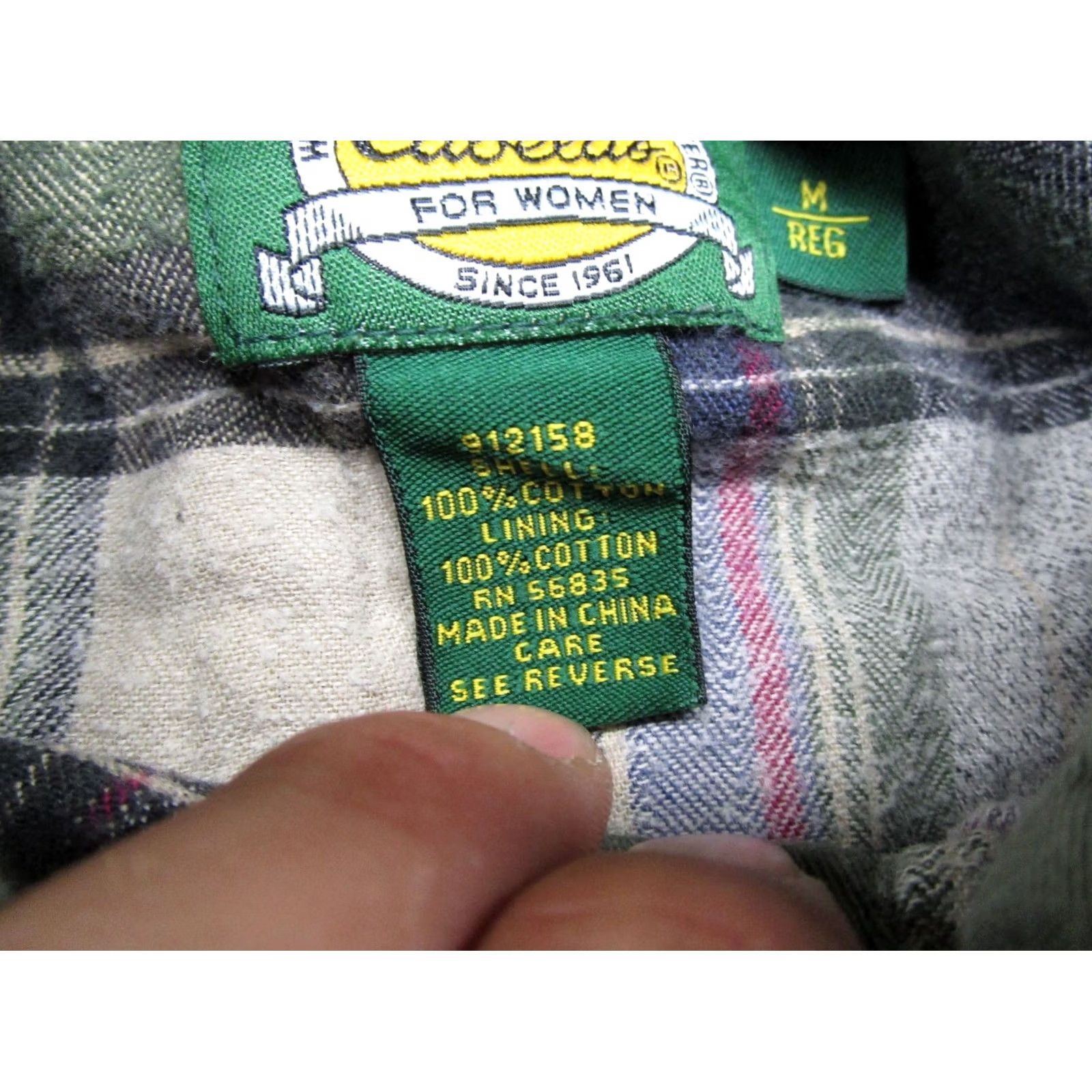 Vintage VTG Cabela's Plaid Lined Button-Up Shirt Jacket Shacket Women's M Green Casual Shirt Mens? Size M / US 6-8 / IT 42-44 - 3 Thumbnail
