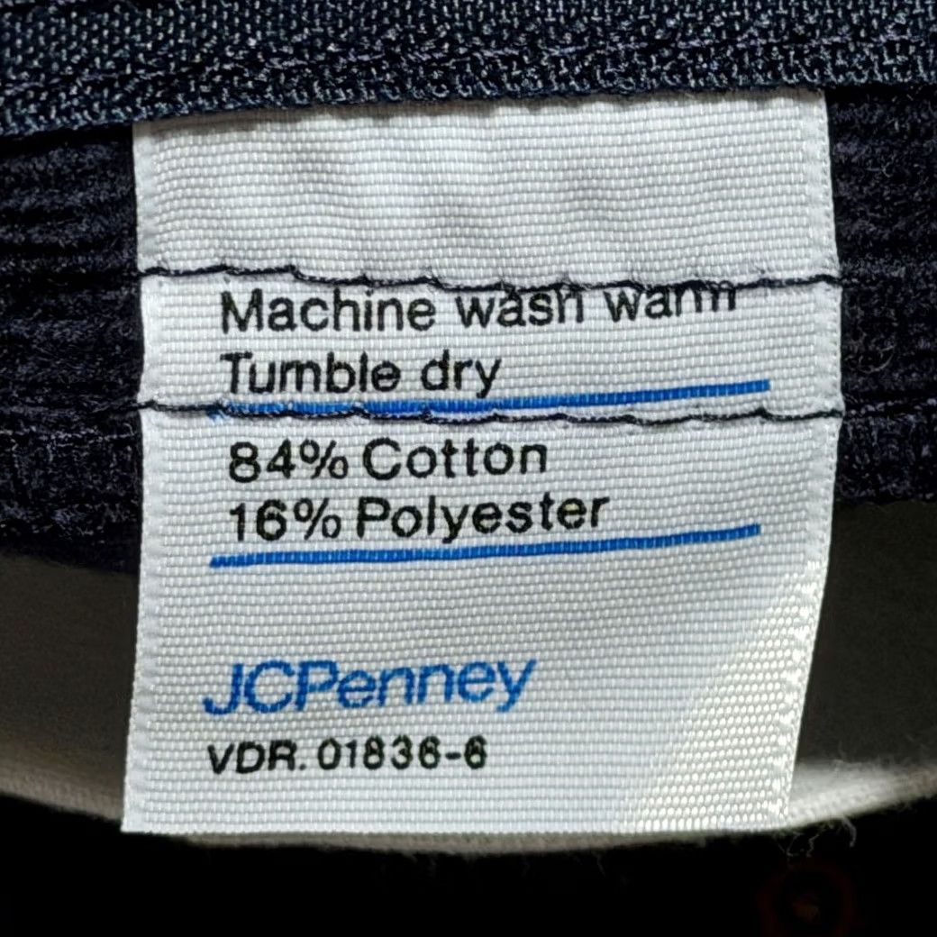 Vintage VINTAGE J. C. Penney Pants Mens 37x33 Blue Corduroy Bootcut Pockets 80s Size US 37 - 7 Thumbnail