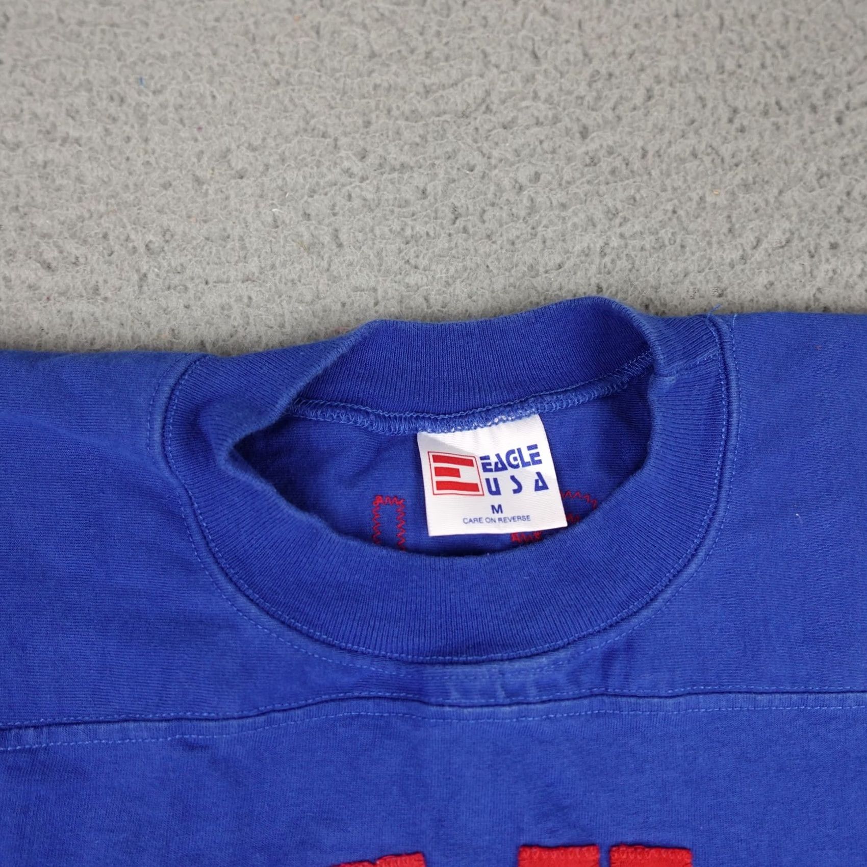 Vintage VINTAGE EAGLE USA Anchor Shirt Mens Medium Blue Cotton Athletic LES-LEE 90s Size US M / EU 48-50 / 2 - 4 Thumbnail