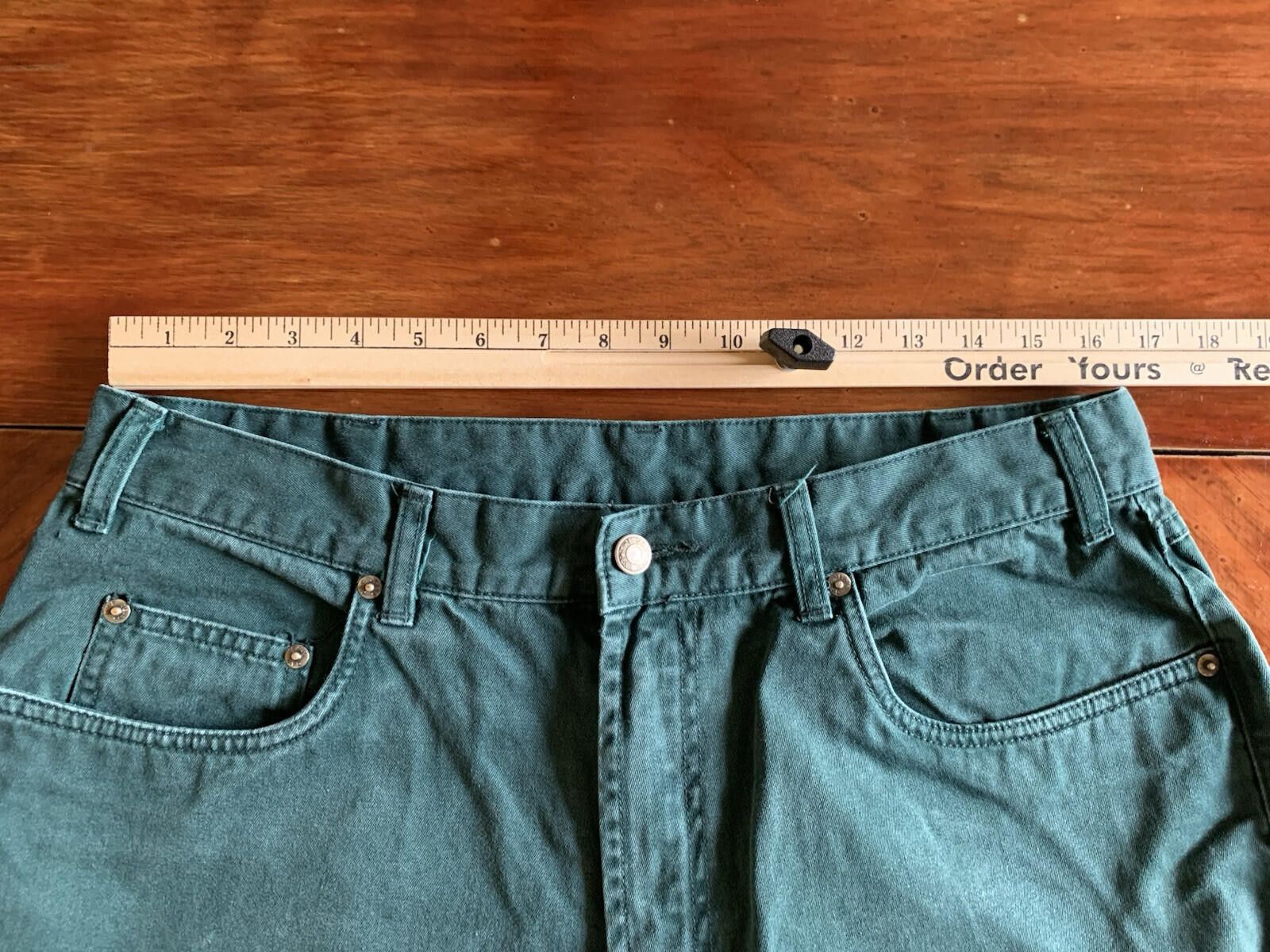 Gap GAP Jeans Men's 35x31 Tag 36 Green Casual Straight Leg Pants Size US 35 - 4 Thumbnail